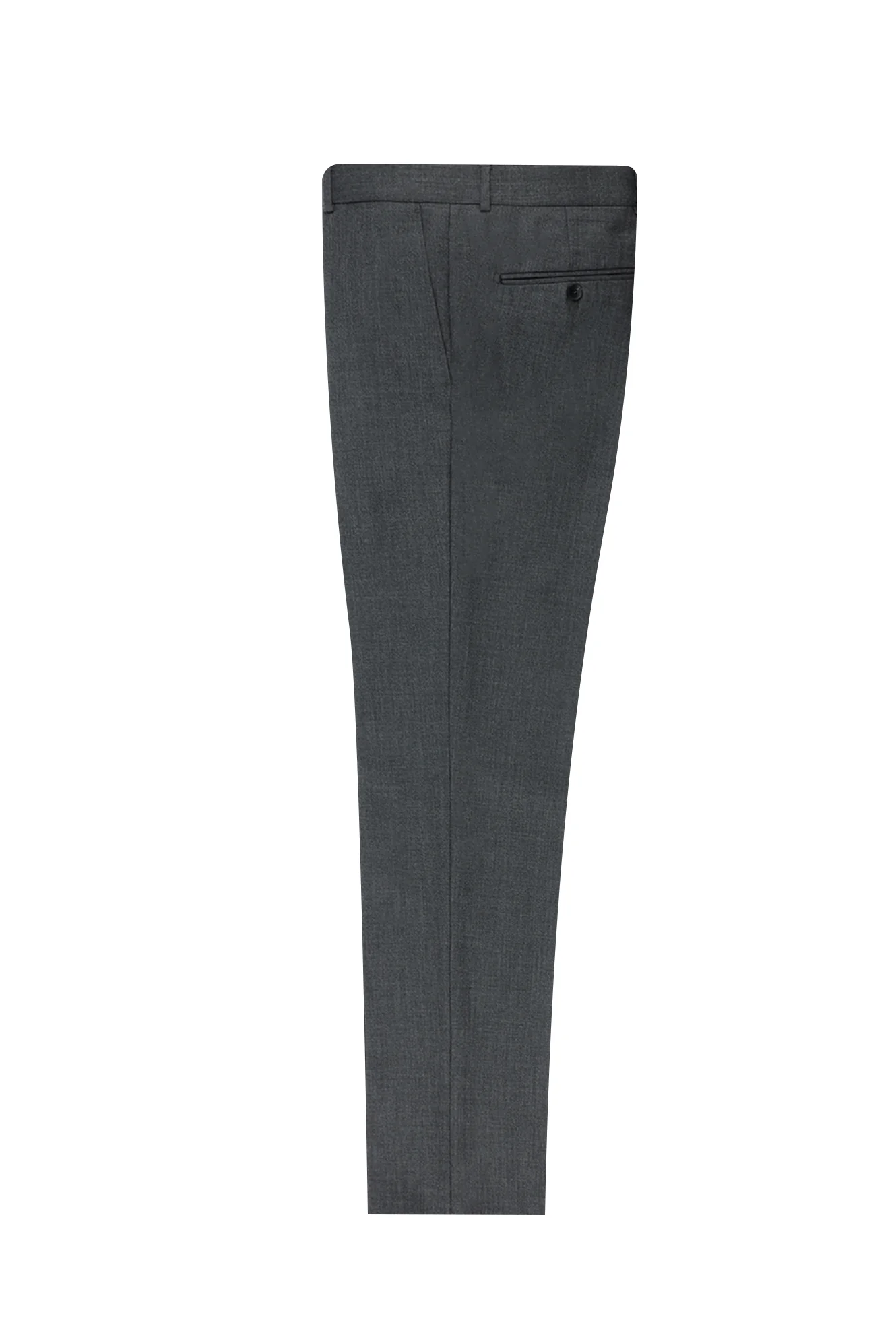 Koyu Füme 7 Drop Slim Fit Dar Kesim Klasik Kumaş Pantolon