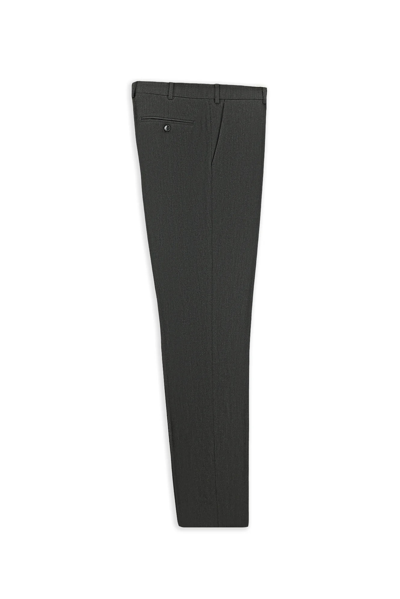 Koyu Füme 7 Drop Slim Fit Dar Kesim Likralı Klasik Kumaş Pantolon - Image 7