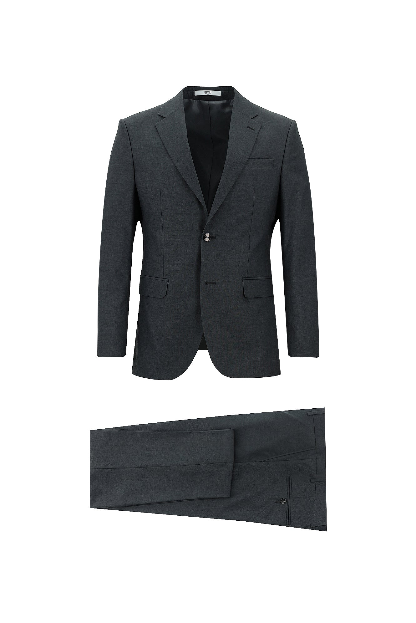 Koyu Füme 7 Drop Slim Fit Dar Kesim Takım Elbise