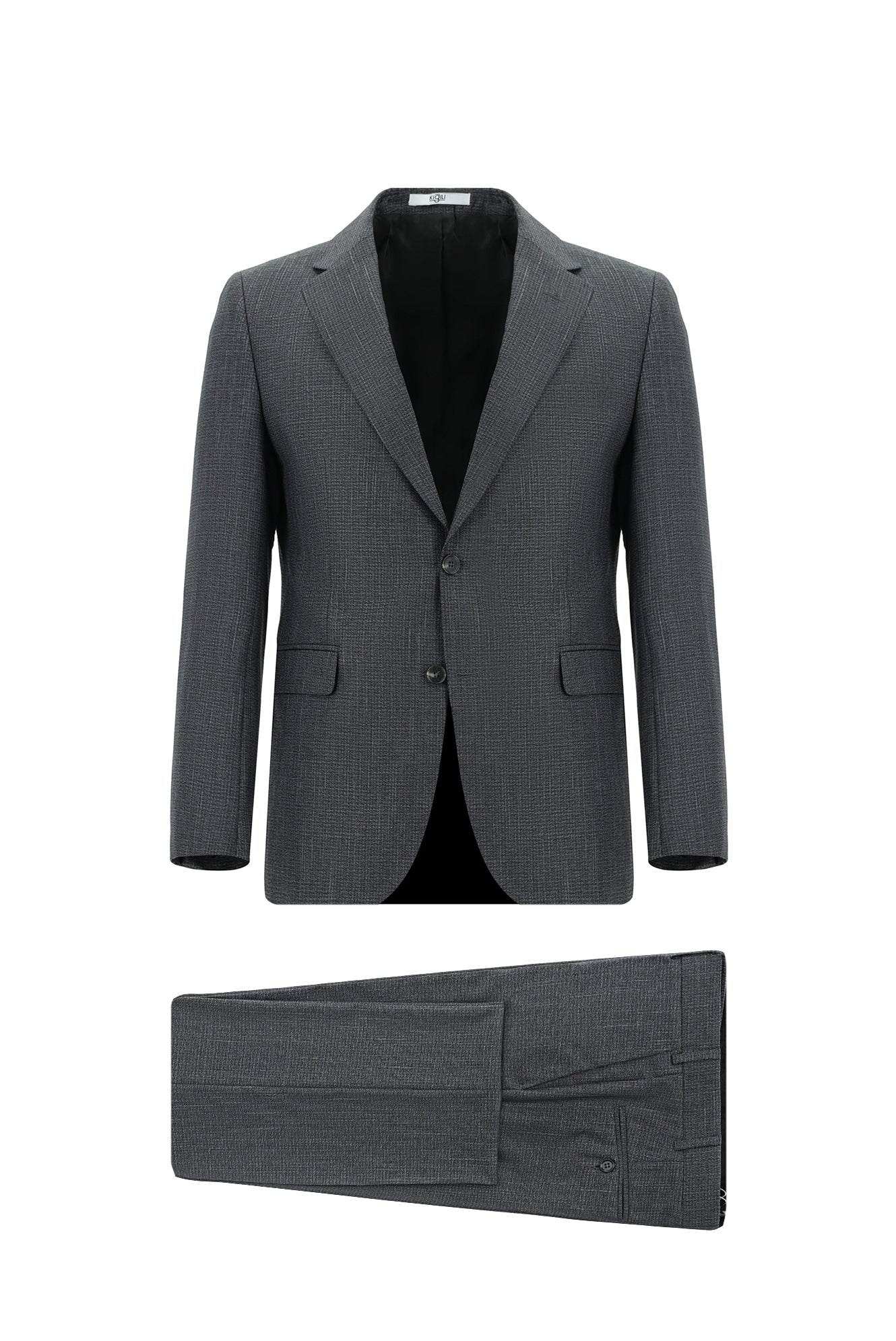 Koyu Füme 7 Drop Slim Fit Dar Kesim Takım Elbise