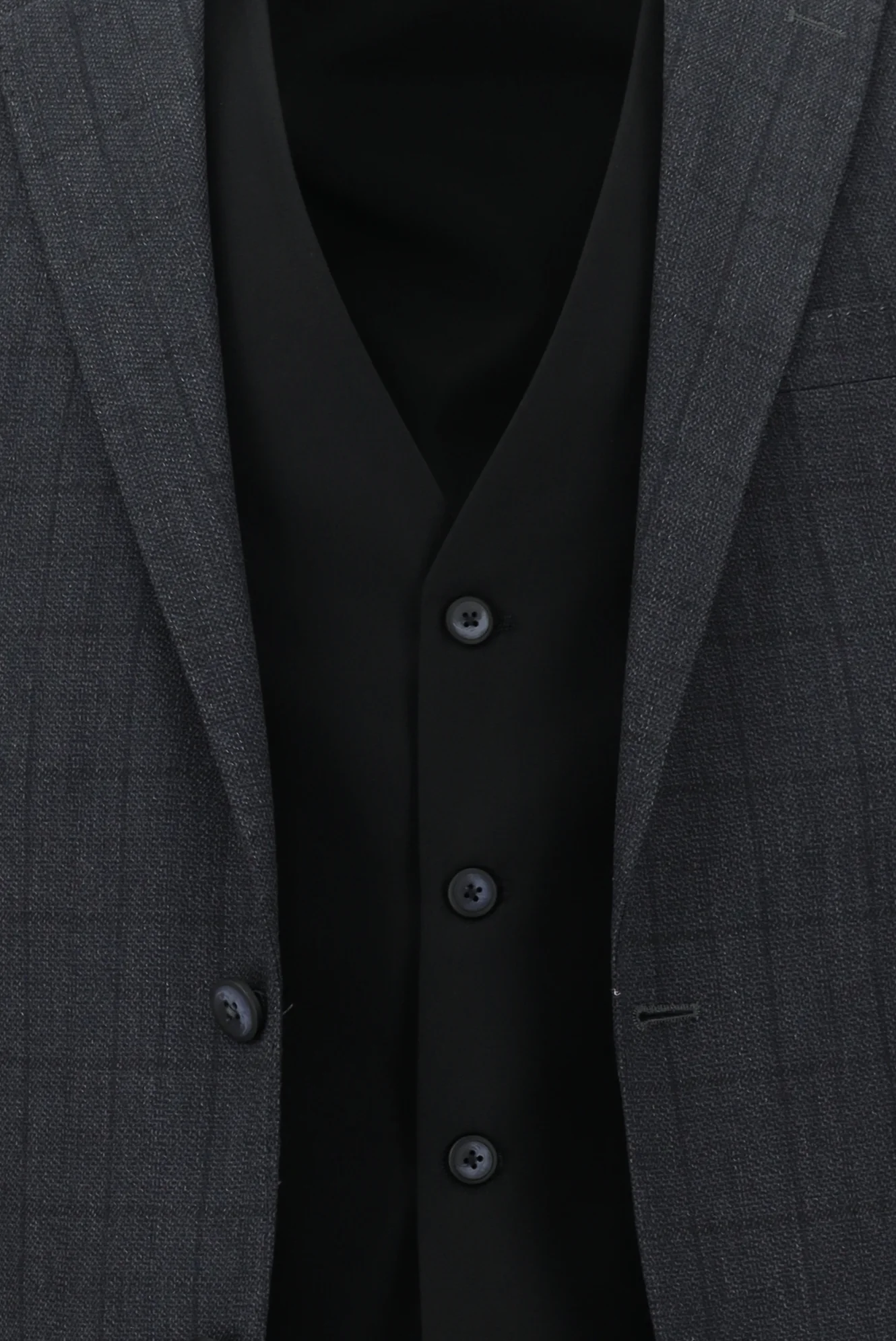 Koyu Füme 7 Drop Slim Fit Dar Kesim Kombinli Yelekli Takım Elbise - Image 6
