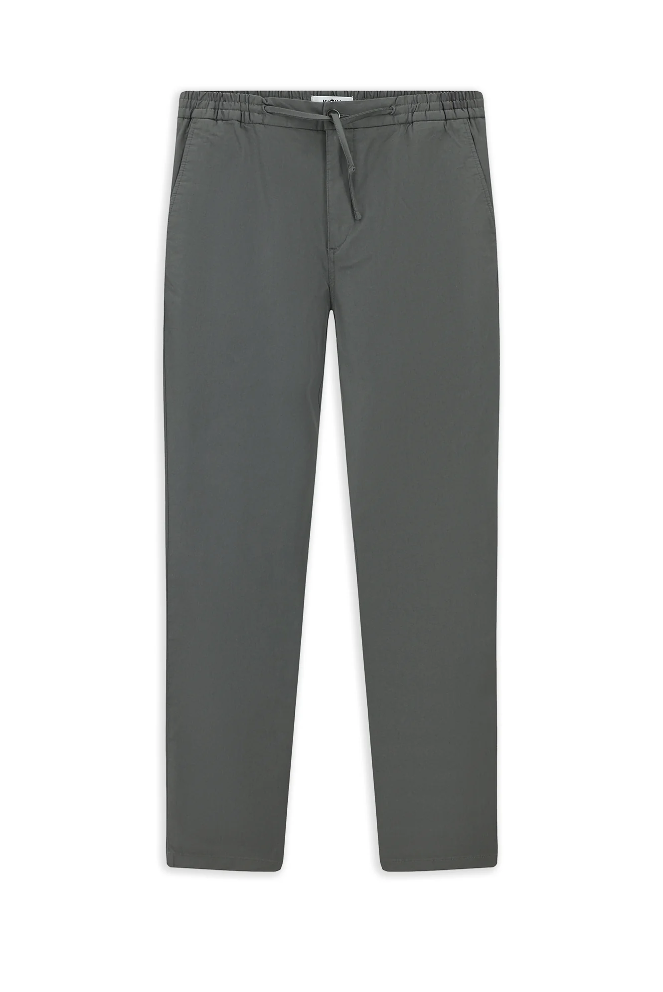 Koyu Füme Slim Fit Dar Kesim Likralı Beli Lastikli İpli Jogger Pantolon - Image 7