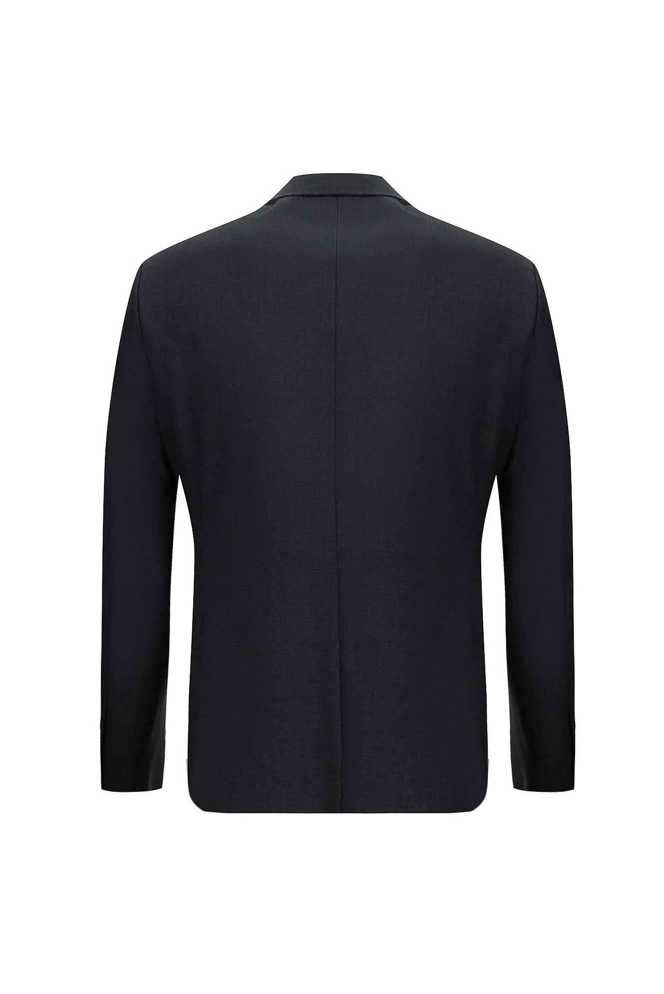 Koyu Füme 7 Drop Slim Fit Dar Kesim Yünlü Desenli Takım Elbise - Image 3