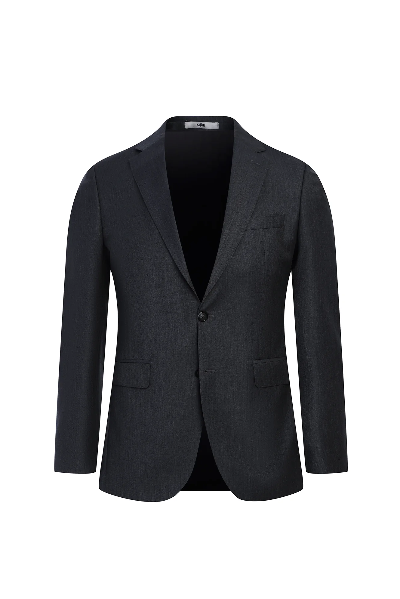 Koyu Füme 7 Drop Slim Fit Dar Kesim Yünlü Takım Elbise - Image 2