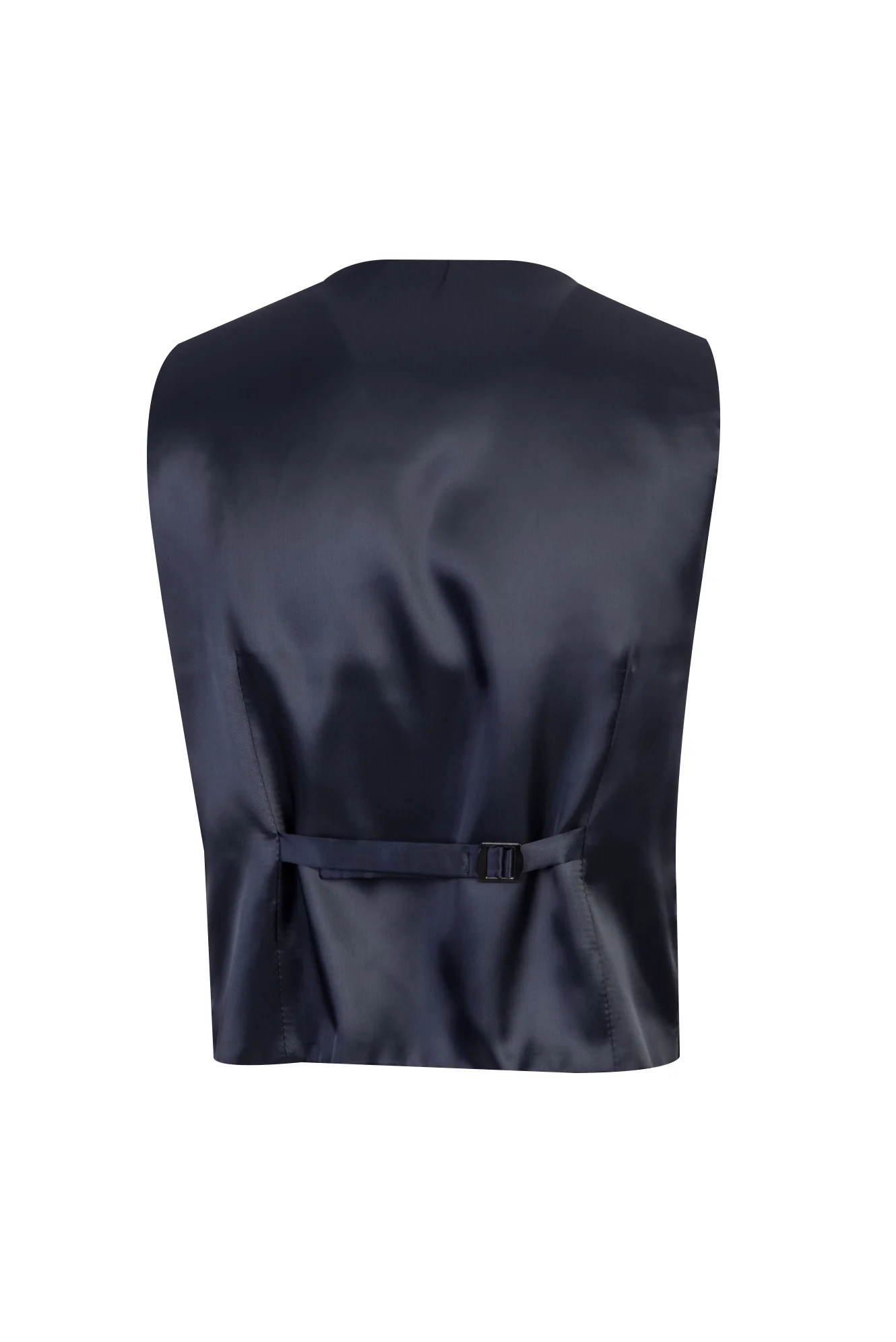 Koyu Füme 7 Drop Slim Fit Dar Kesim Yünlü Yelekli Takım Elbise - Image 5
