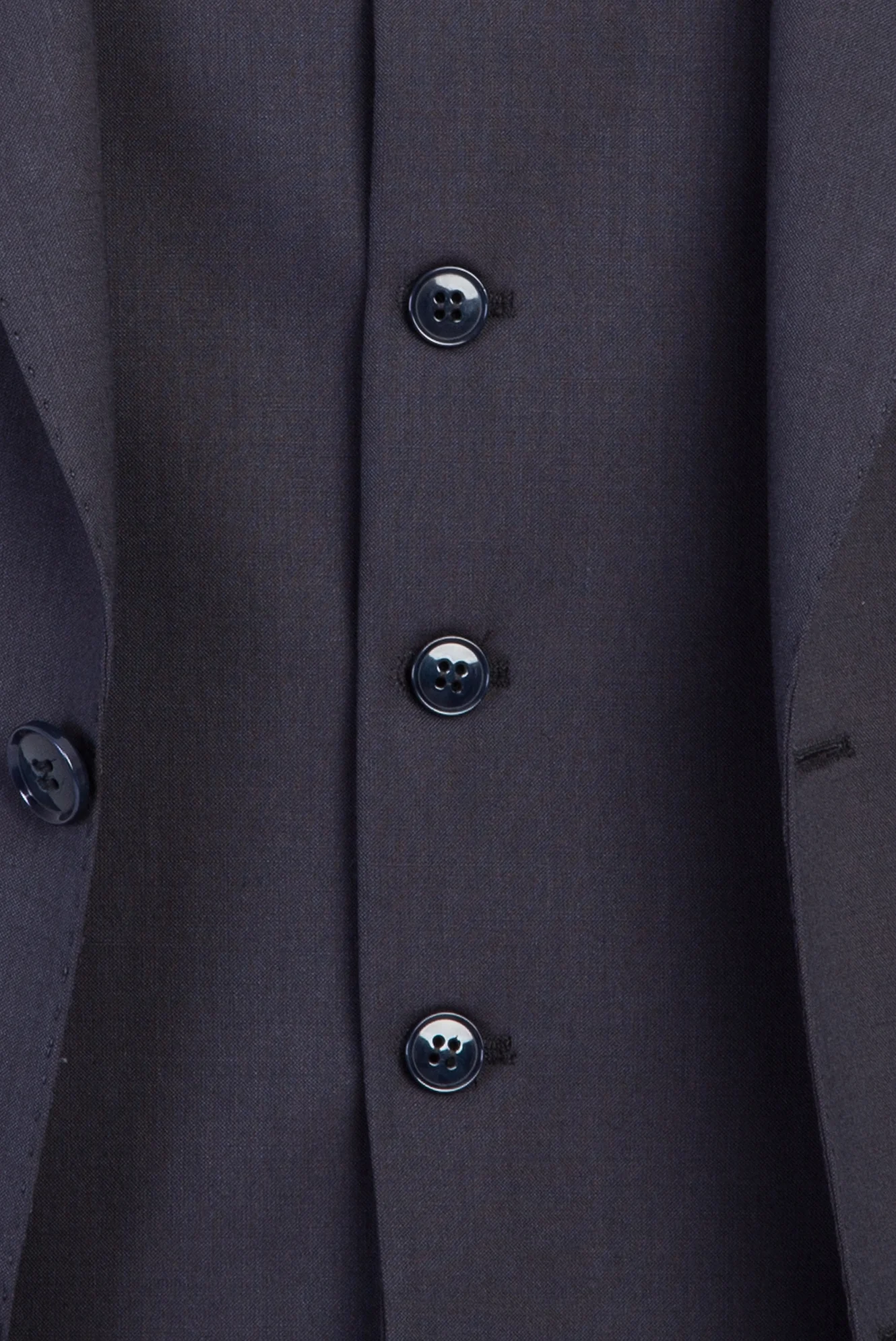 Koyu Füme 7 Drop Slim Fit Dar Kesim Yünlü Yelekli Takım Elbise - Image 6