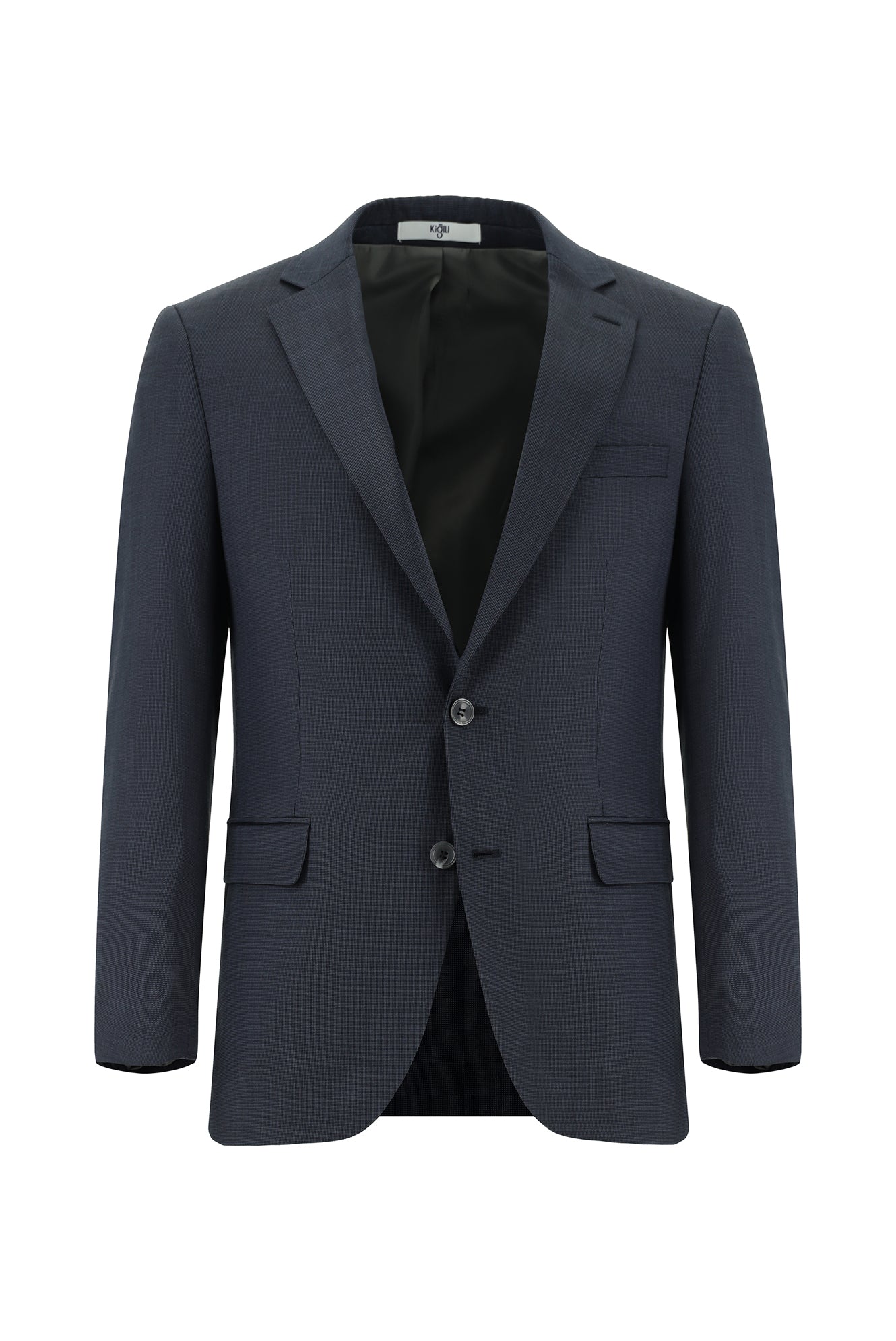 Koyu Füme 7 Drop Super Slim Fit Eksra Dar Kesim Desenli Takım Elbise - Image 2
