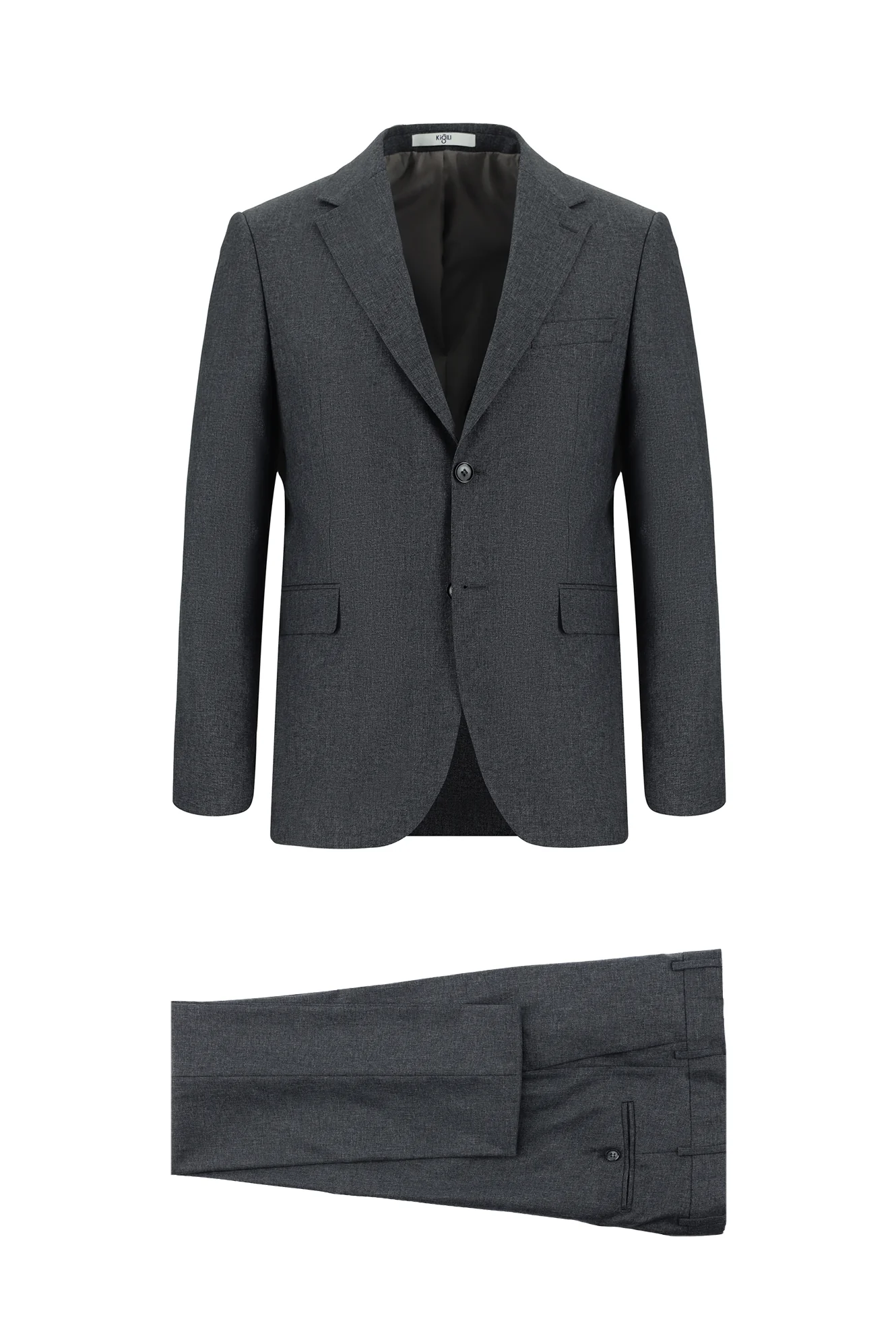 Koyu Füme 7 Drop Super Slim Fit Eksra Dar Kesim Takım Elbise