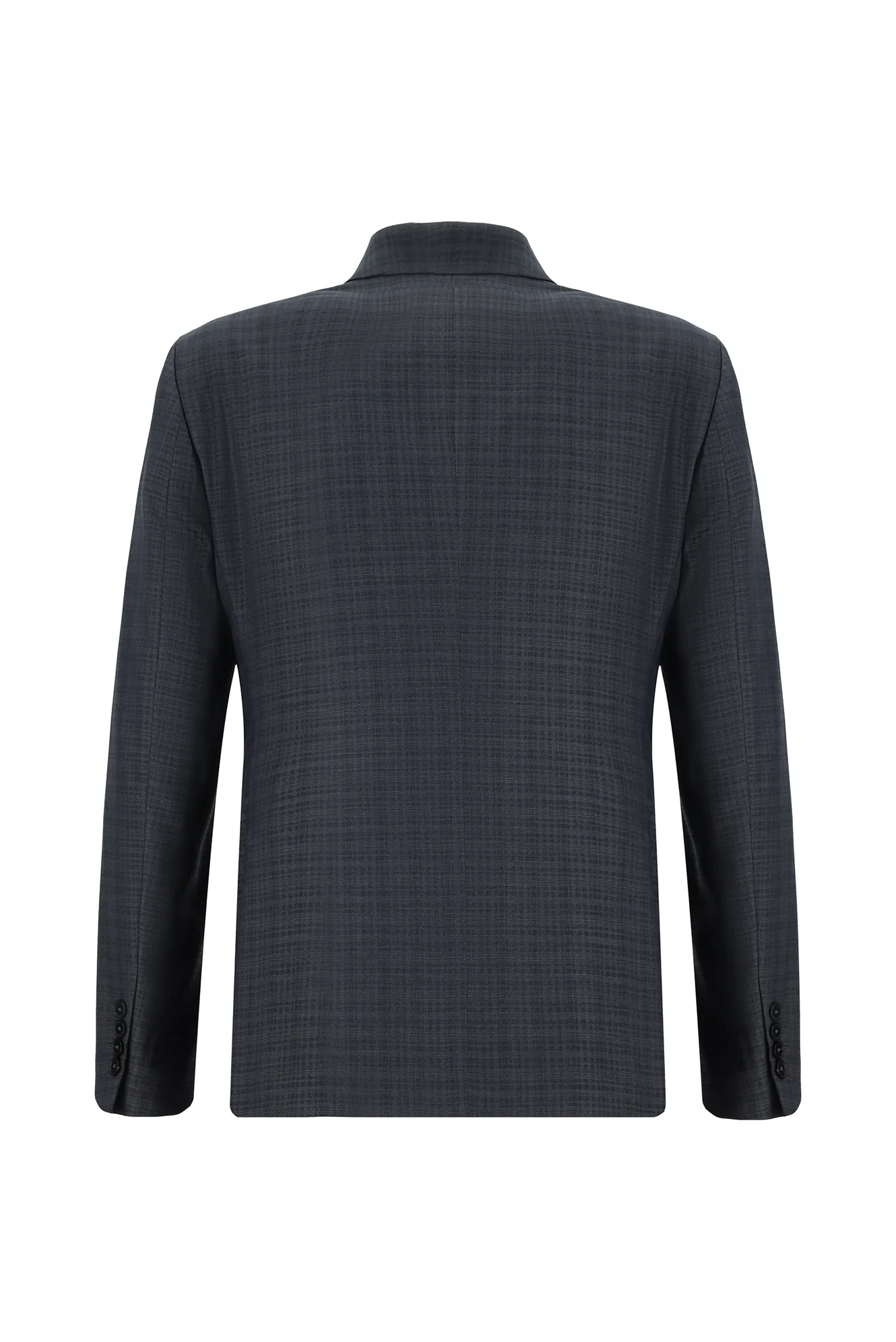 Koyu Füme 7 Drop Super Slim Fit Eksra Dar Kesim Kombinli Yelekli Takım Elbise - Image 3