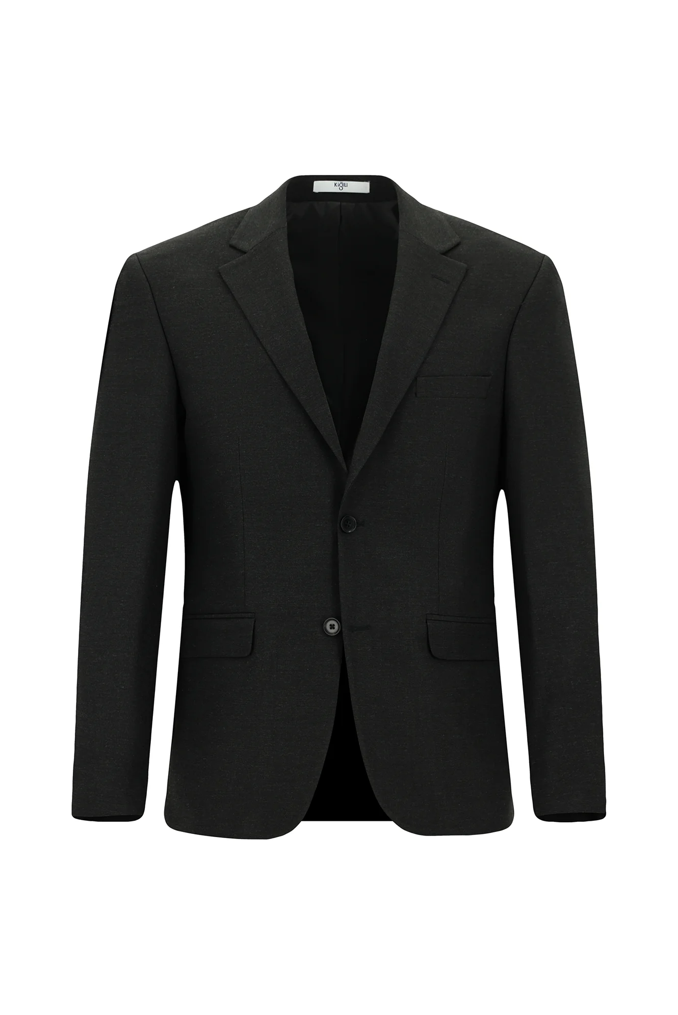 Koyu Füme 7 Drop Super Slim Fit Eksra Dar Kesim Yünlü Takım Elbise - Image 2