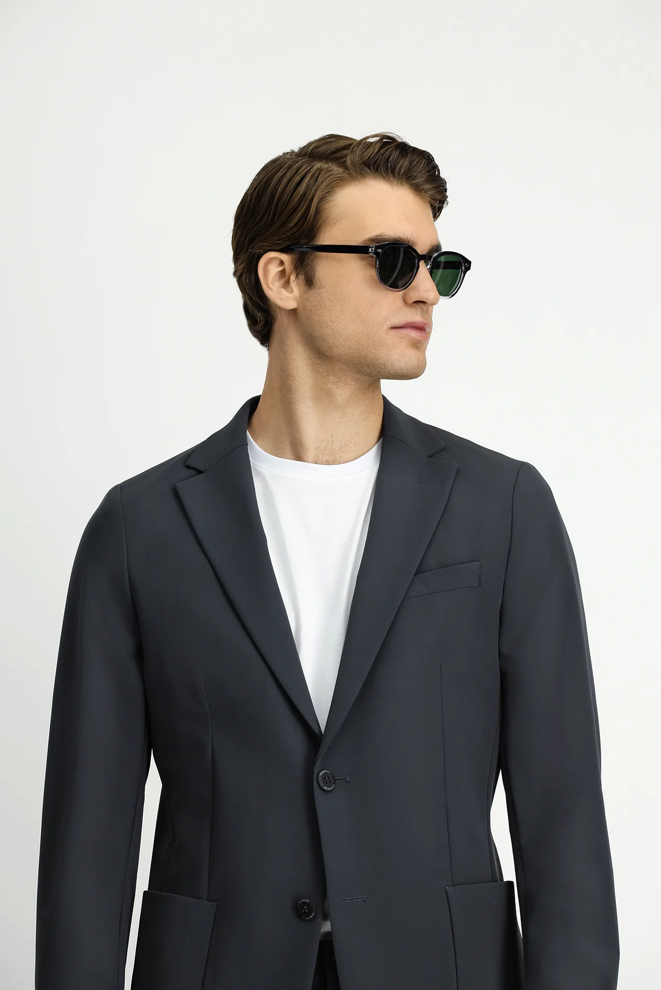 Koyu Füme Techno-Line 7 Drop Super Slim Fit Eksra Dar Kesim Takım Elbise - Image 5