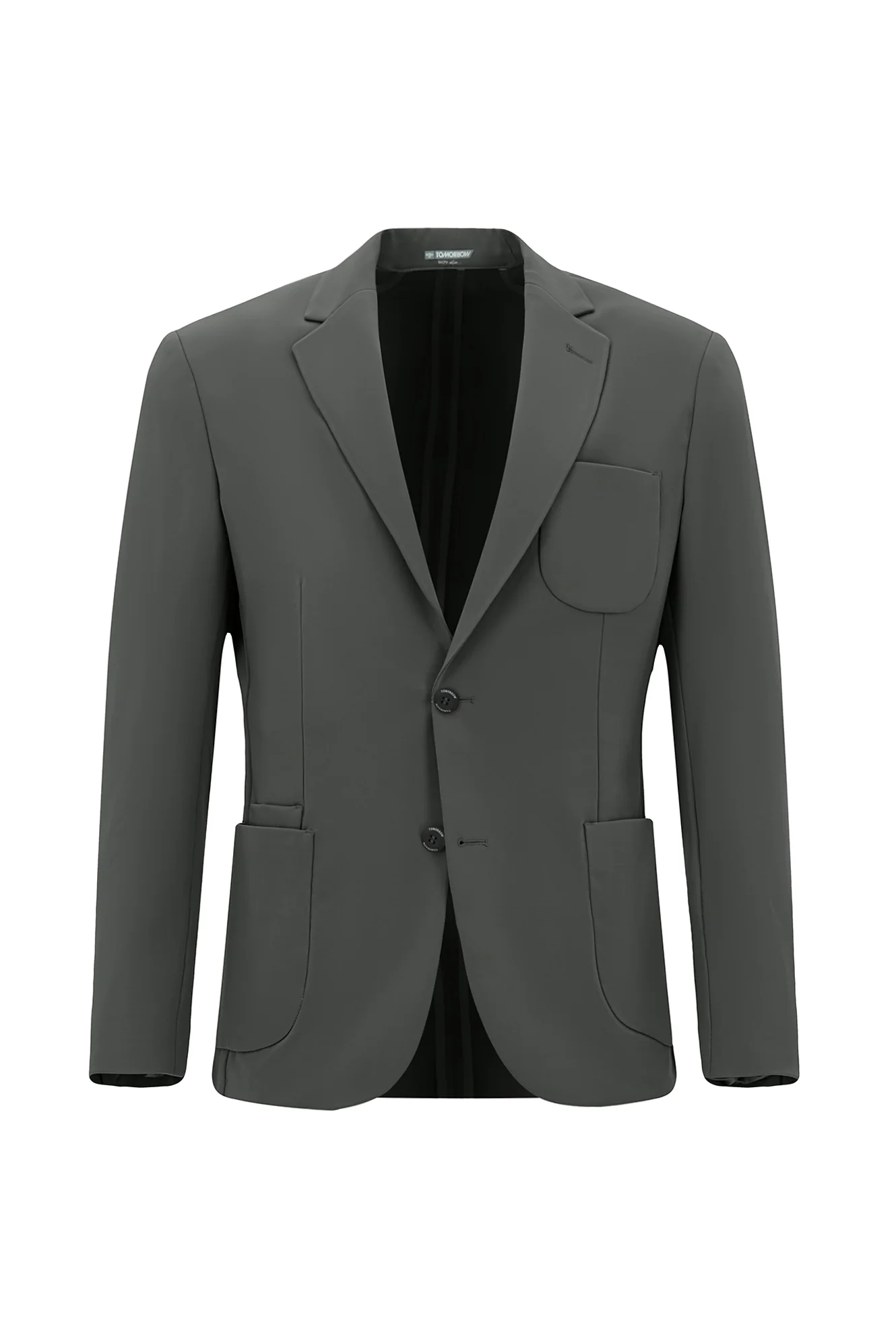 Koyu Füme Techno-Line 7 Drop Super Slim Fit Eksra Dar Kesim Likralı Ceket - Image 7