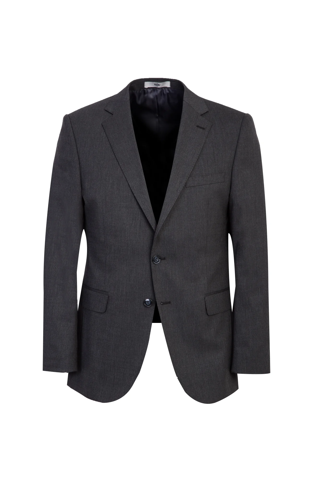 Koyu Füme 4 Drop Relaxed Fit Rahat Kesim Yünlü Takım Elbise - Image 2