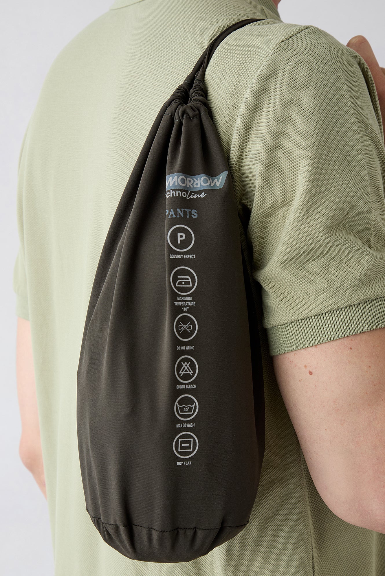 Koyu Haki Techno-Line Regular Fit Standart Kesim Çantalı Likralı Beli İpli Chino / Kanvas Pantolon - Image 6