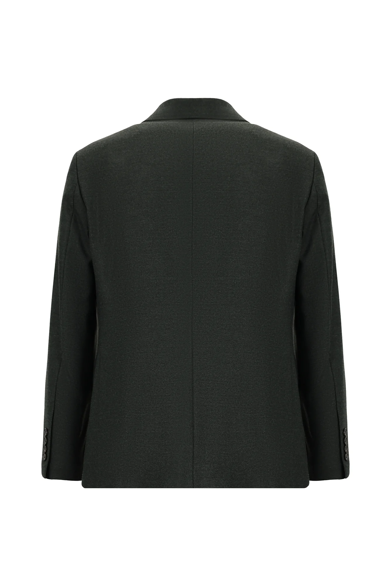 Koyu Haki 4 Drop Relaxed Fit Rahat Kesim Klasik Desenli Ceket - Image 2