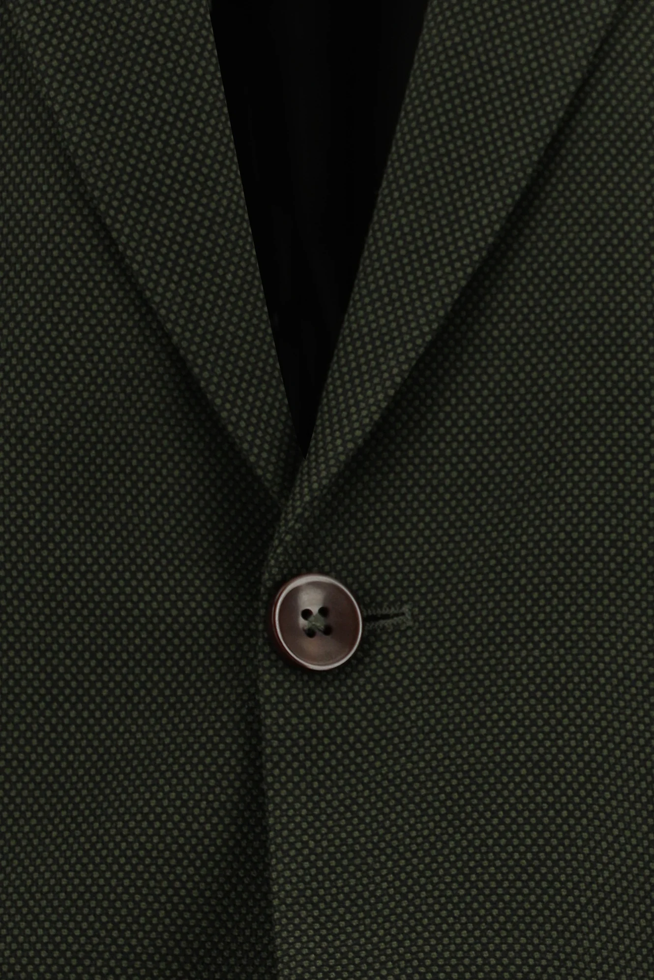 Koyu Haki 4 Drop Relaxed Fit Rahat Kesim Desenli Takım Elbise - Image 4
