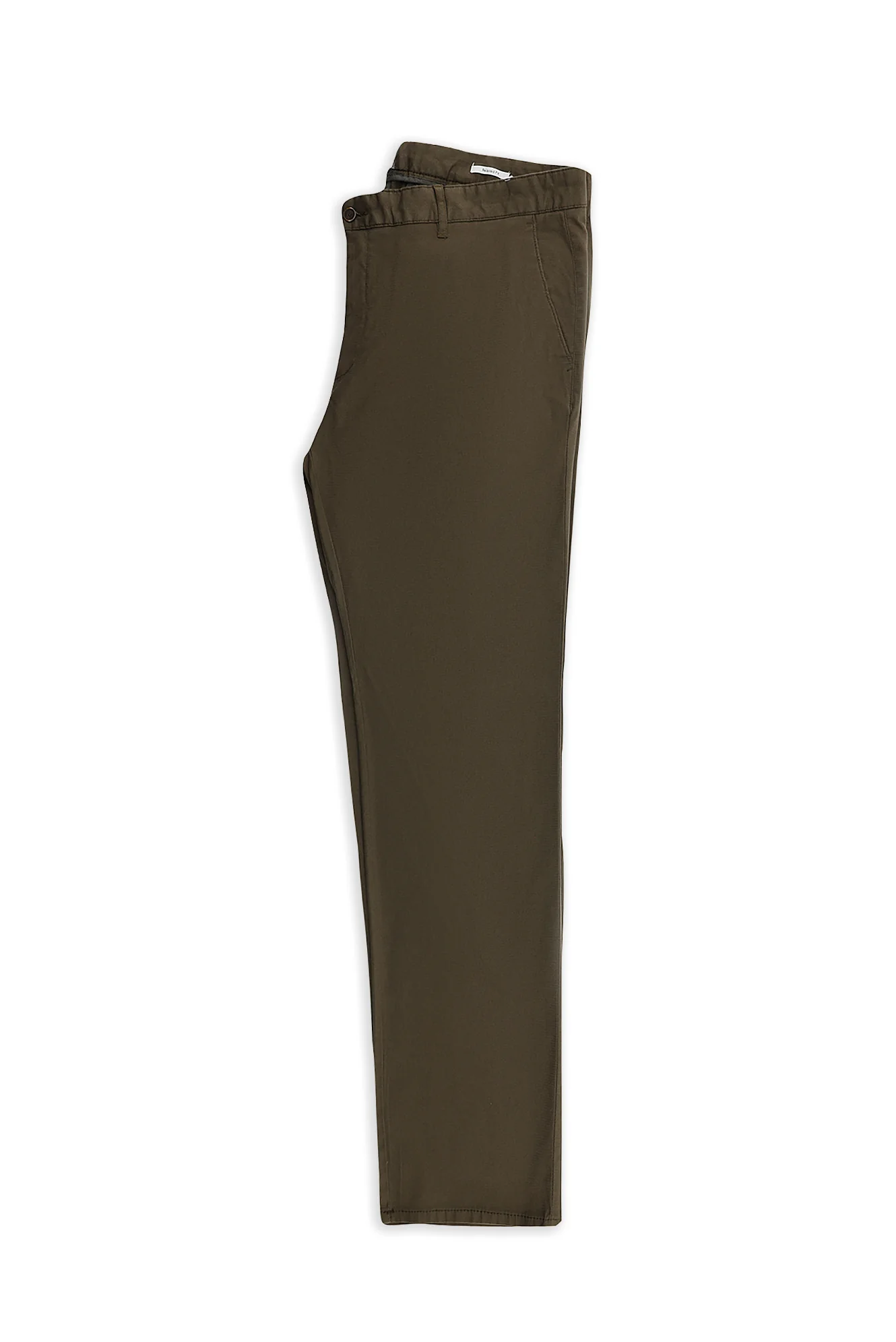 Koyu Haki Relaxed Fit Rahat Kesim Likralı Kanvas / Chino Pantolon - Image 2