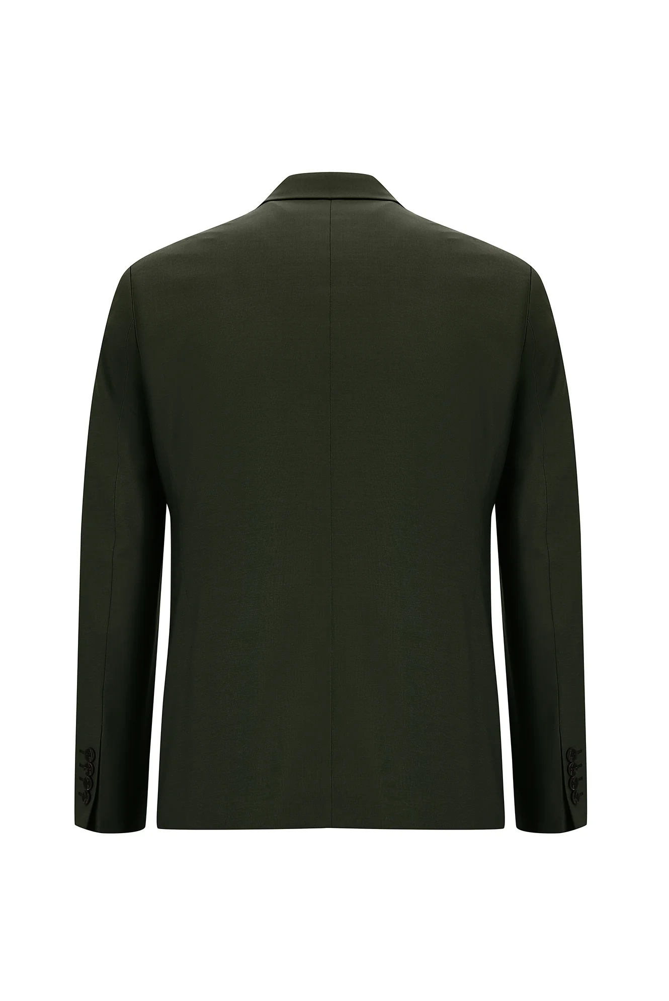 Koyu Haki 7 Drop Slim Fit Dar Kesim Takım Elbise - Image 3