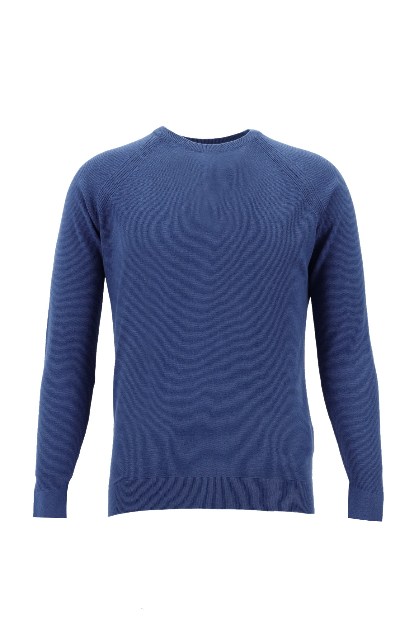 Koyu Havacı Bisiklet Yaka Slim Fit Dar Kesim Pamuklu Triko Kazak