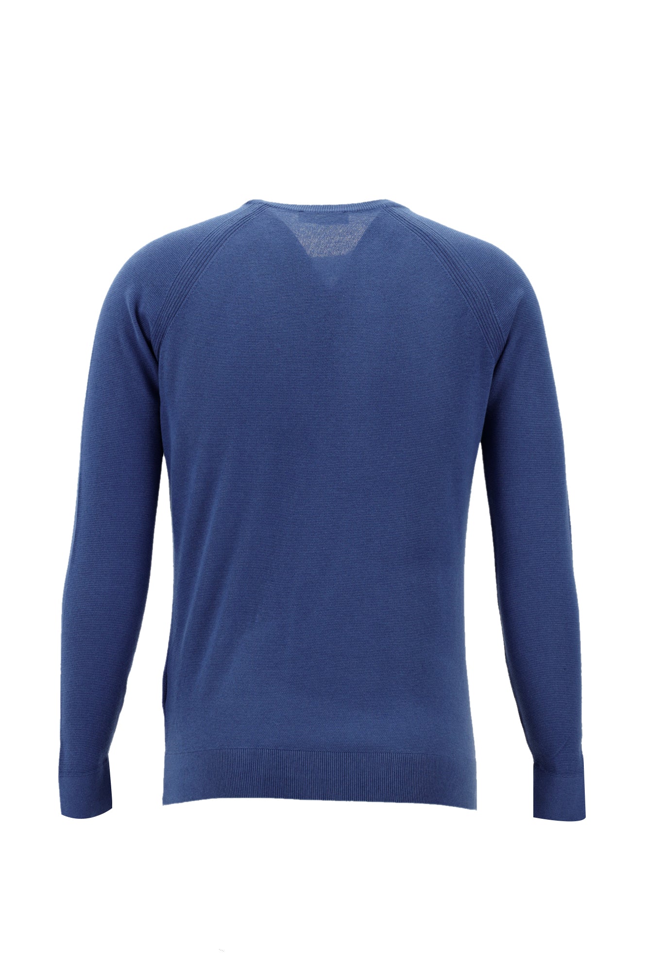 Koyu Havacı Bisiklet Yaka Slim Fit Dar Kesim Pamuklu Triko Kazak - Image 2