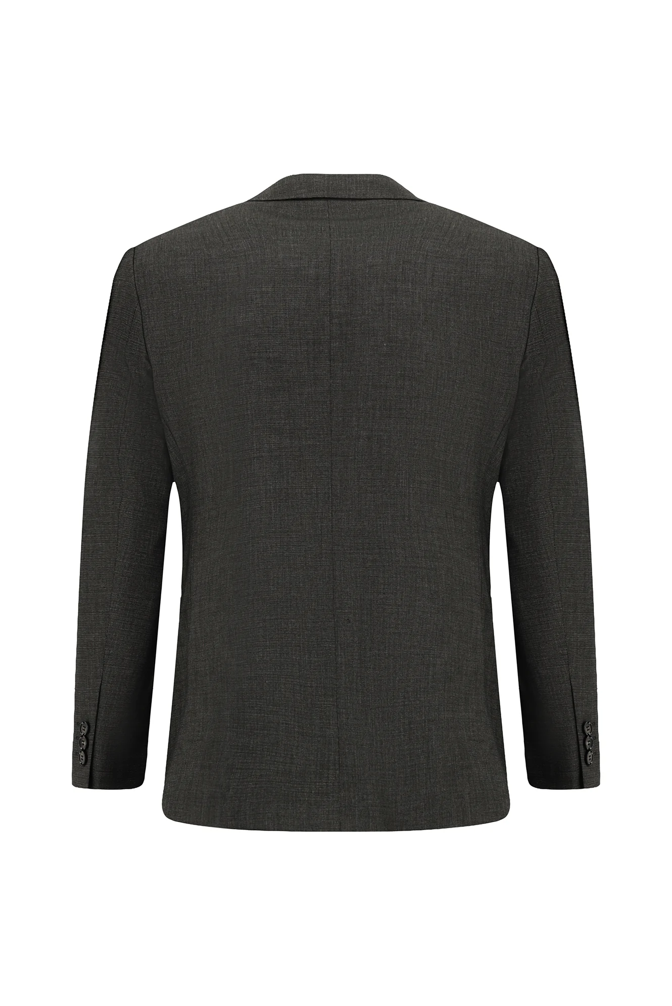 Koyu Kahve 4 Drop Relaxed Fit Rahat Kesim Desenli Takım Elbise - Image 3