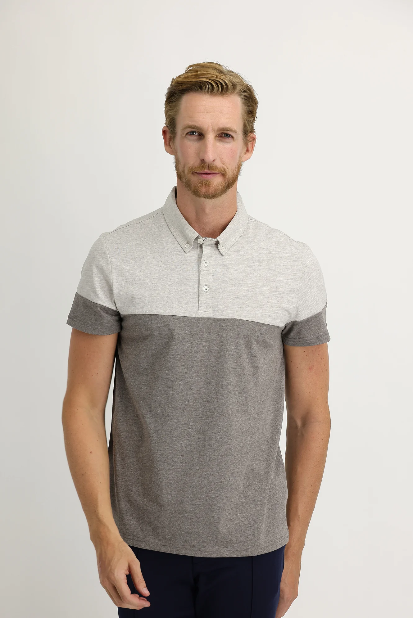 Koyu Kahve Polo Yaka Regular Fit Desenli Tişört - Image 2