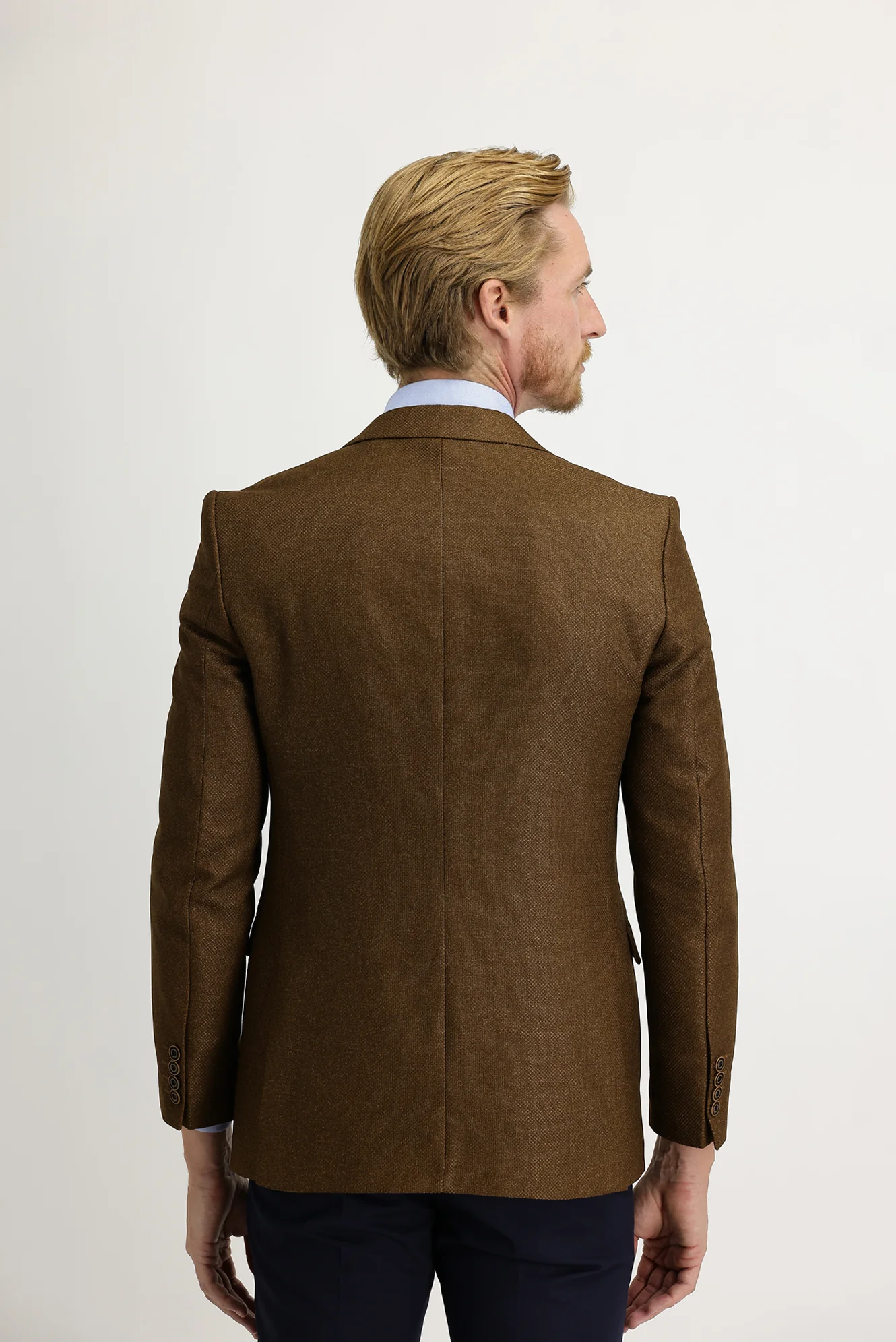 Koyu Kahve 6 Drop Regular Fit Standart Kesim Ceket - Image 4