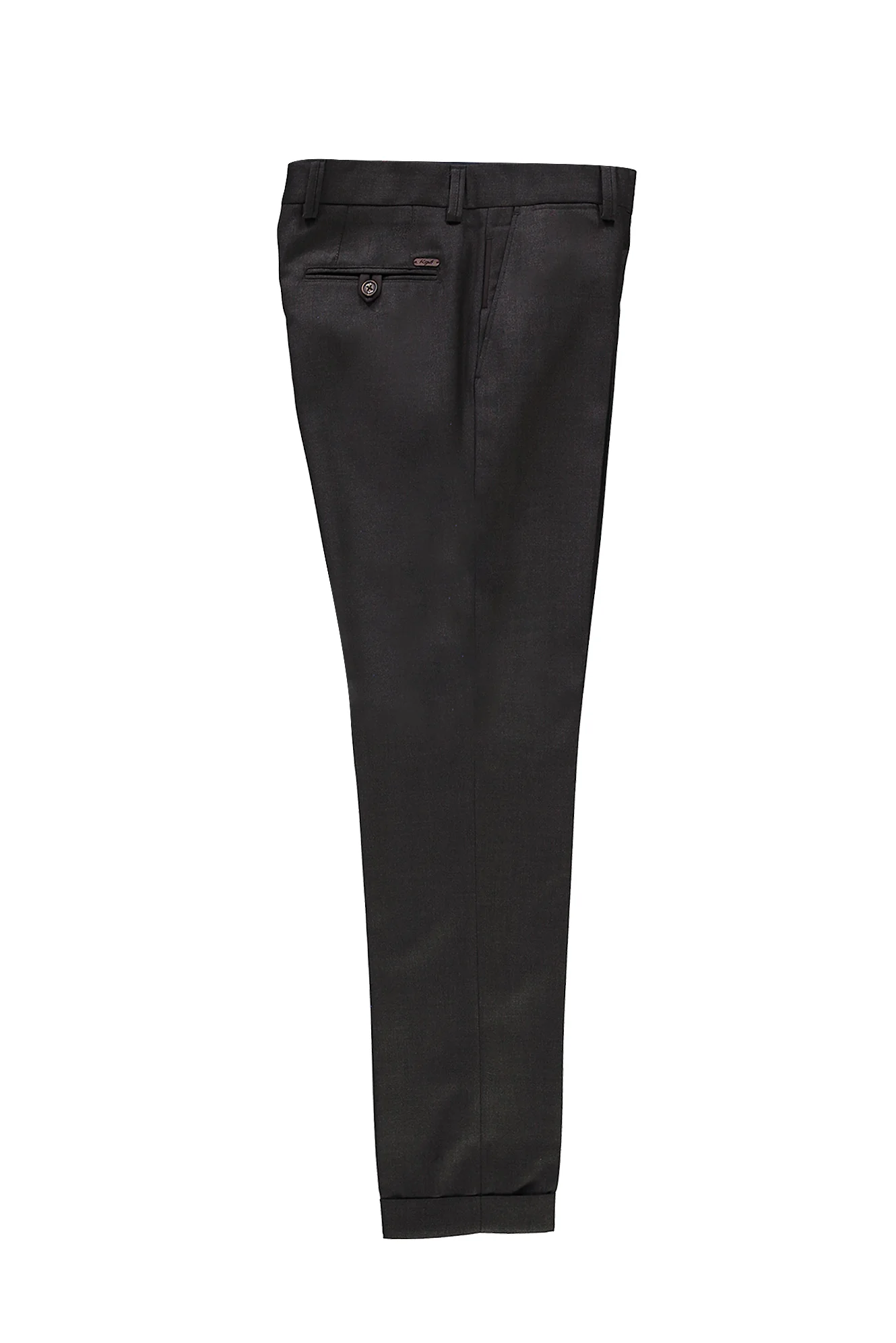 Koyu Kahve 6 Drop Regular Fit Standart Kesim Desenli Klasik Kumaş Pantolon