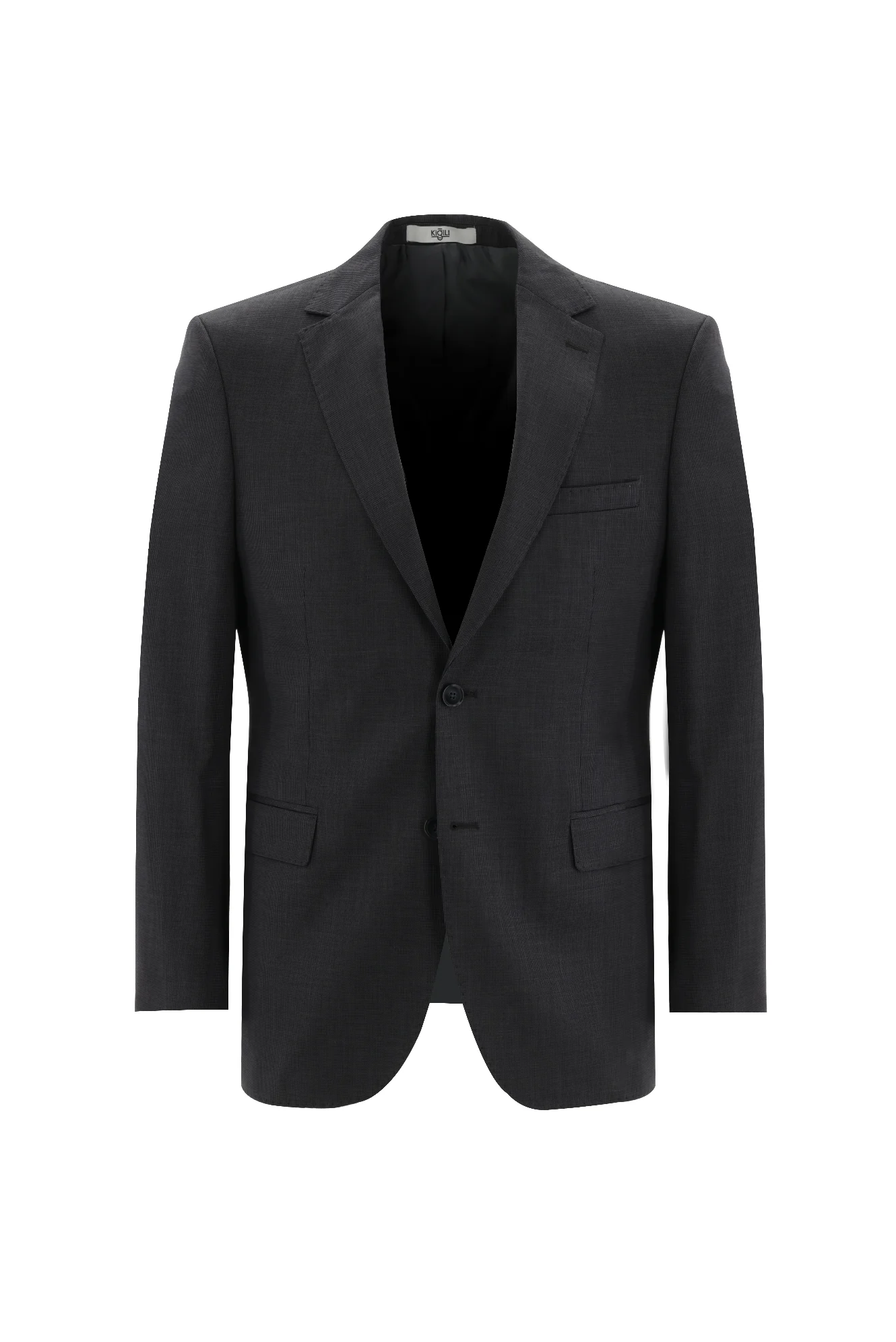 Koyu Kahve 6 Drop Regular Fit Standart Kesim Kuşgözü Takım Elbise - Image 2