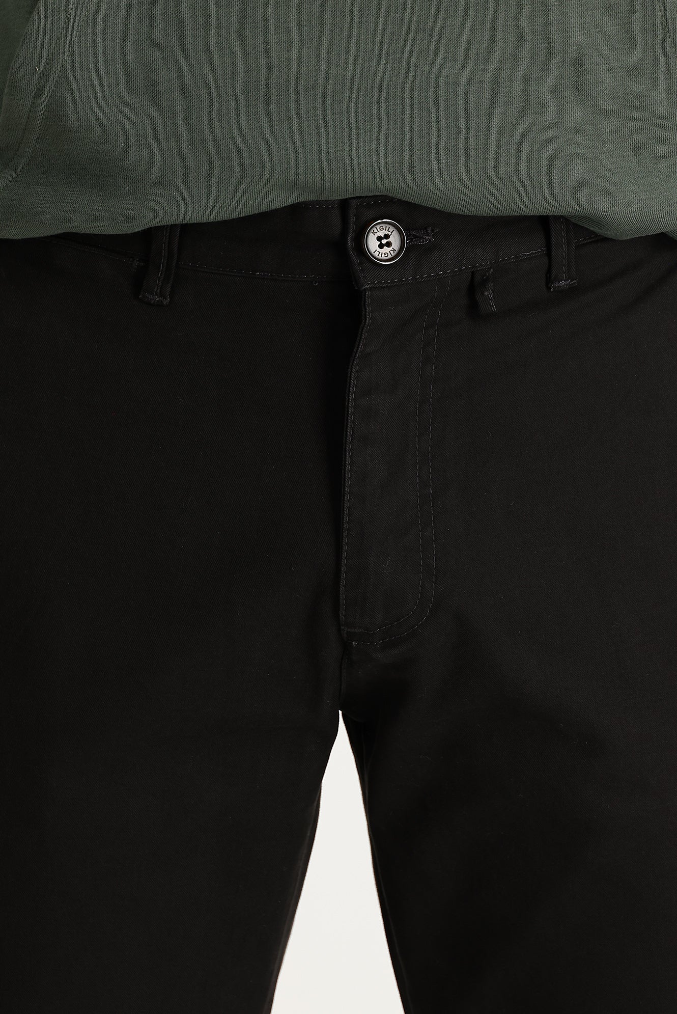 Koyu Kahve Regular Fit Standart Kesim Pamuk Kanvas / Chino Pantolon - Image 2