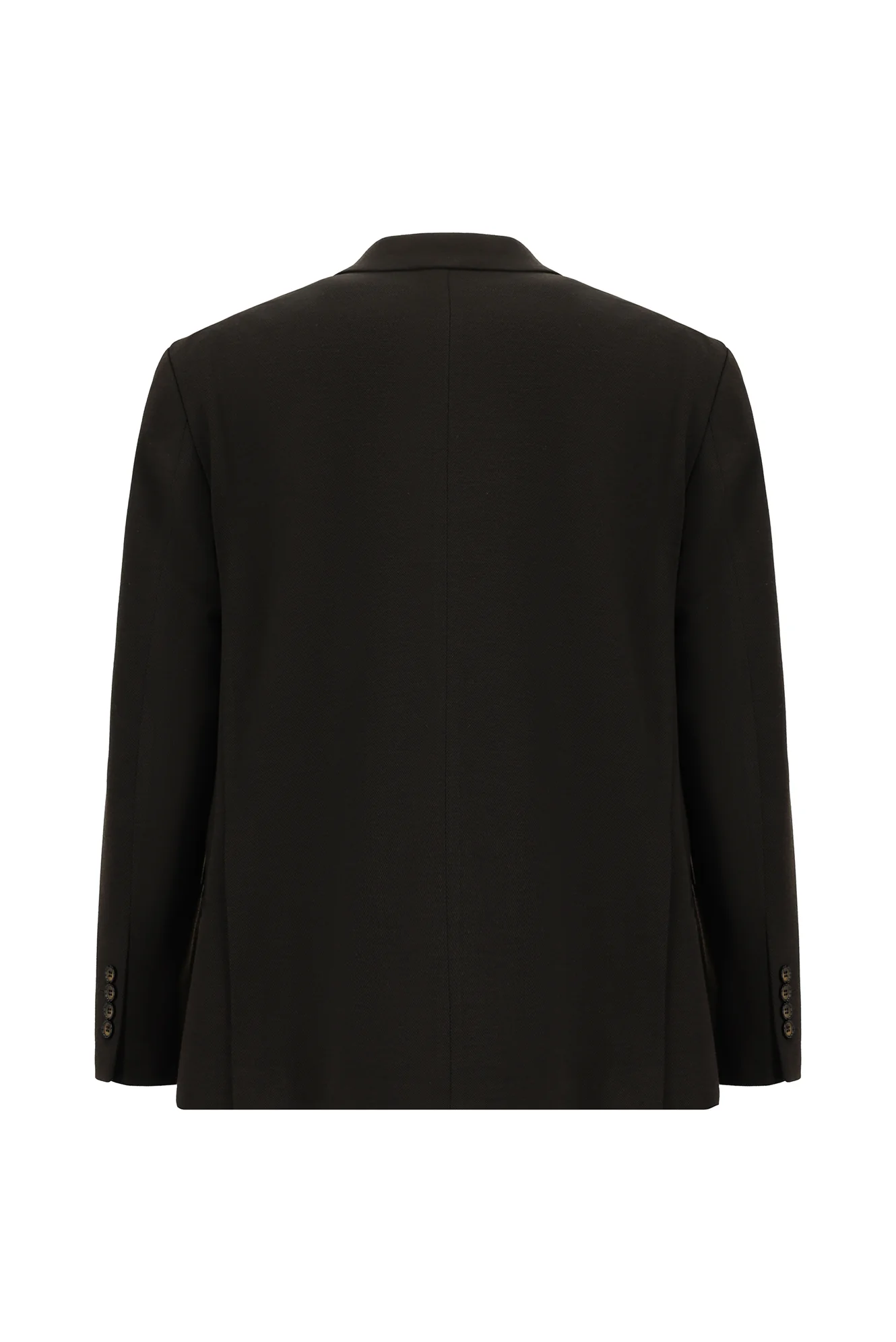 Koyu Kahve 4 Drop Relaxed Fit Rahat Kesim Klasik Desenli Örme Ceket - Image 2