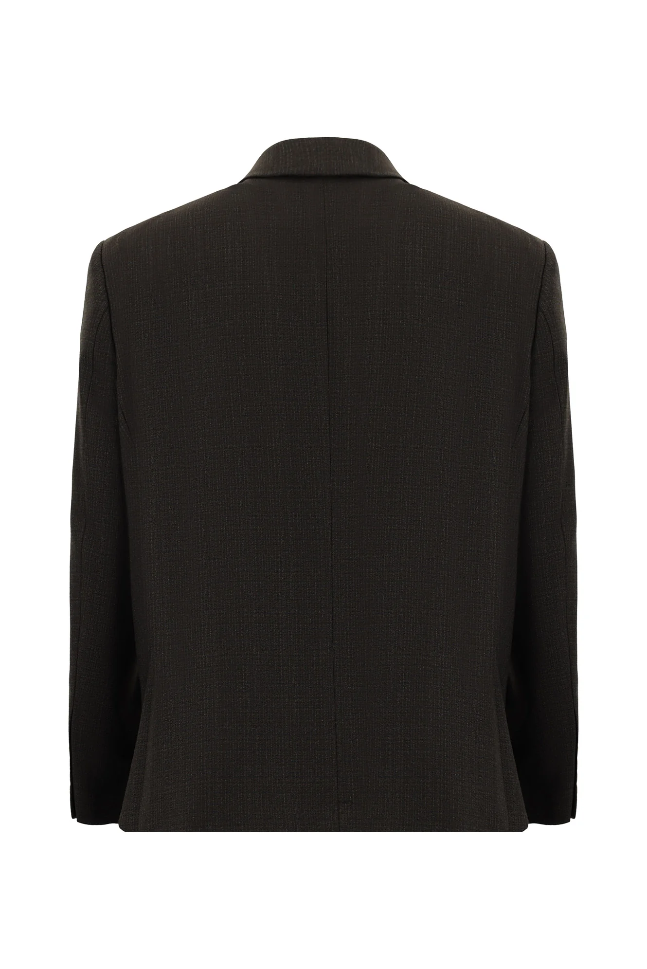 Koyu Kahve 4 Drop Relaxed Fit Rahat Kesim Ekose Takım Elbise - Image 3