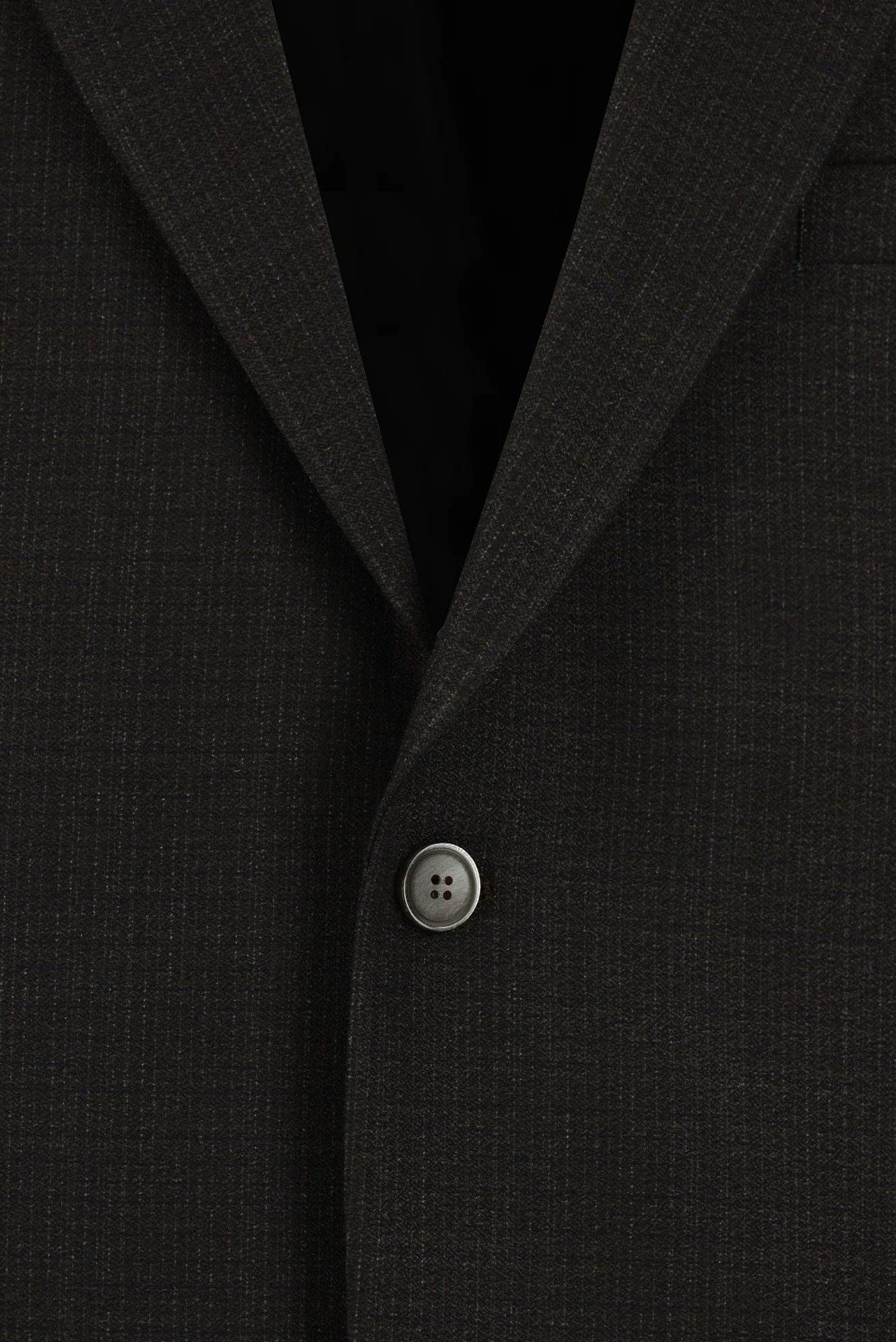 Koyu Kahve 4 Drop Relaxed Fit Rahat Kesim Ekose Takım Elbise - Image 4
