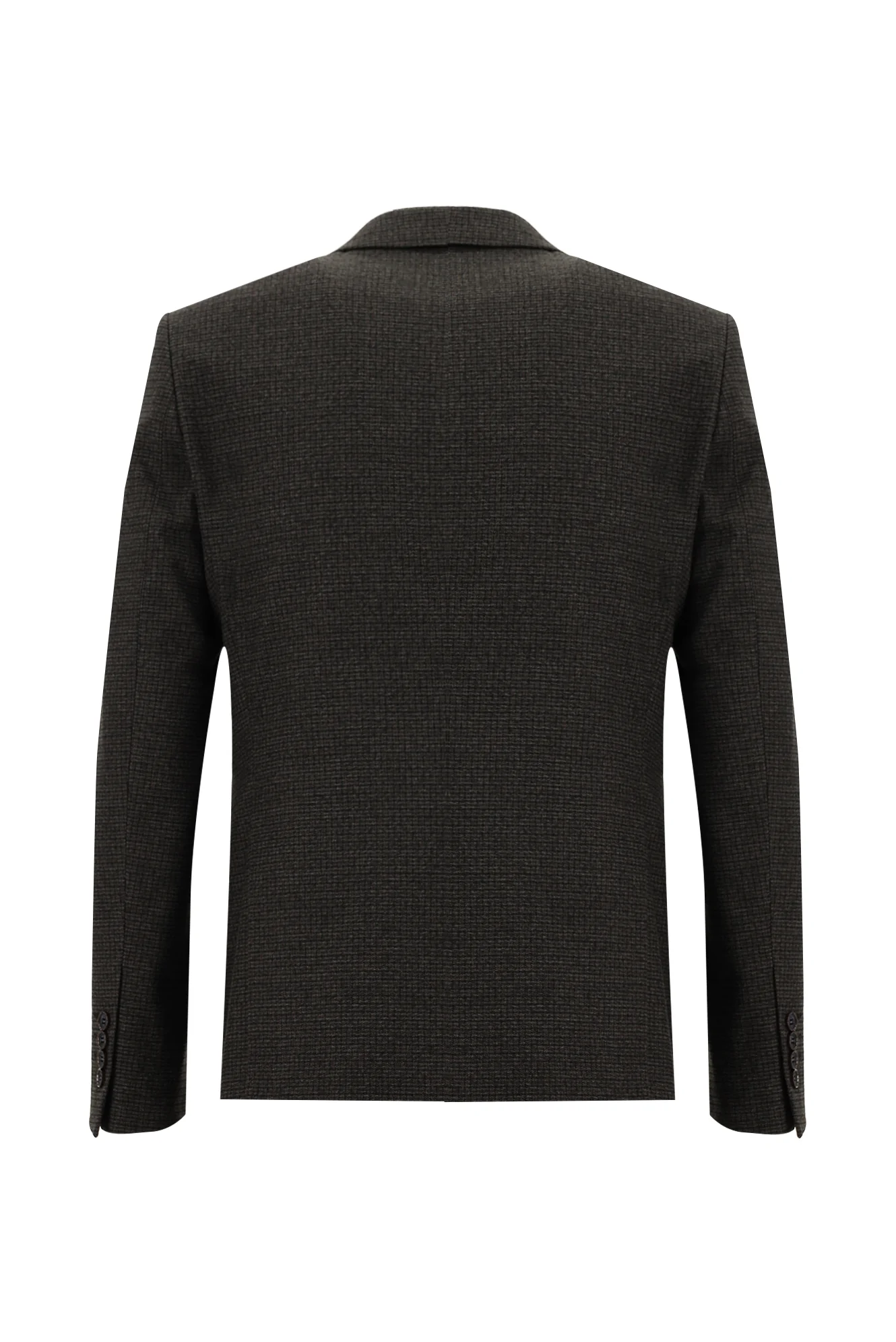 Koyu Kahve 7 Drop Slim Fit Dar Kesim Kombinli Yelekli Takım Elbise - Image 5
