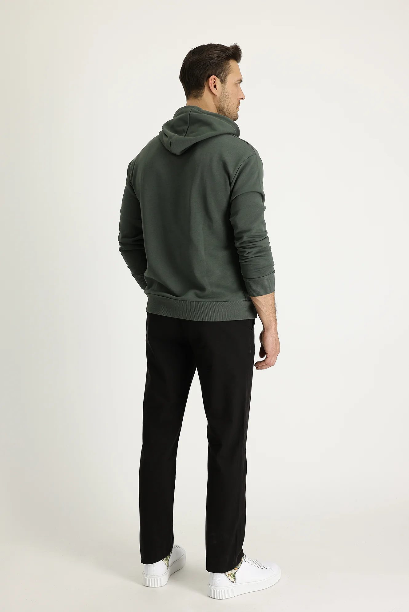 Koyu Kahve Slim Fit Dar Kesim Pamuk Kanvas / Chino Pantolon - Image 3