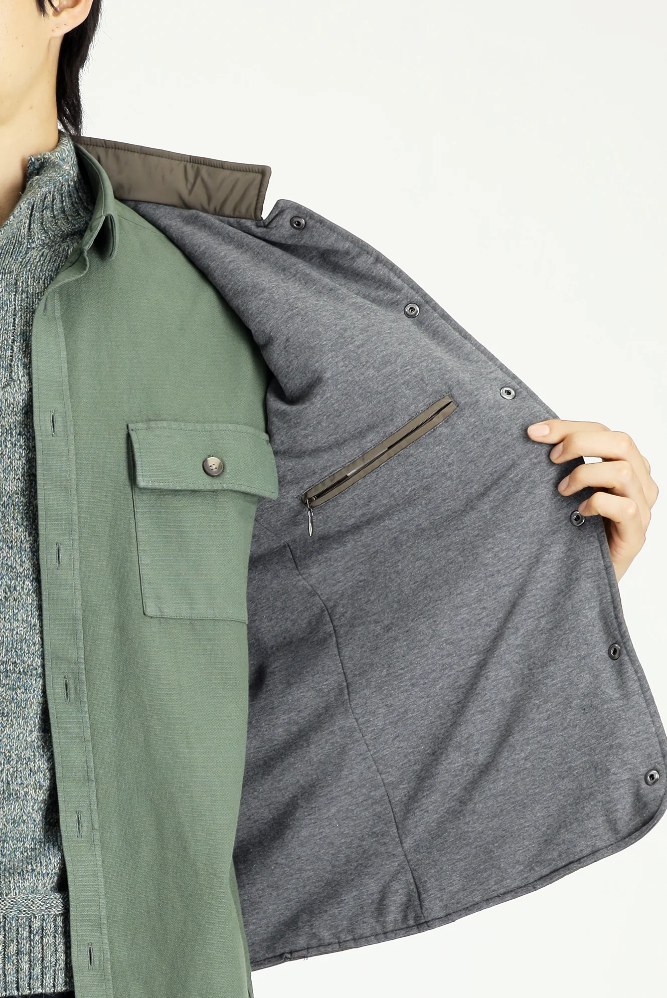 Koyu Kahve Slim Fit Dar Kesim Dik Yaka Çıtçıtlı Cepli Spor Kapitone Yelek - Image 6