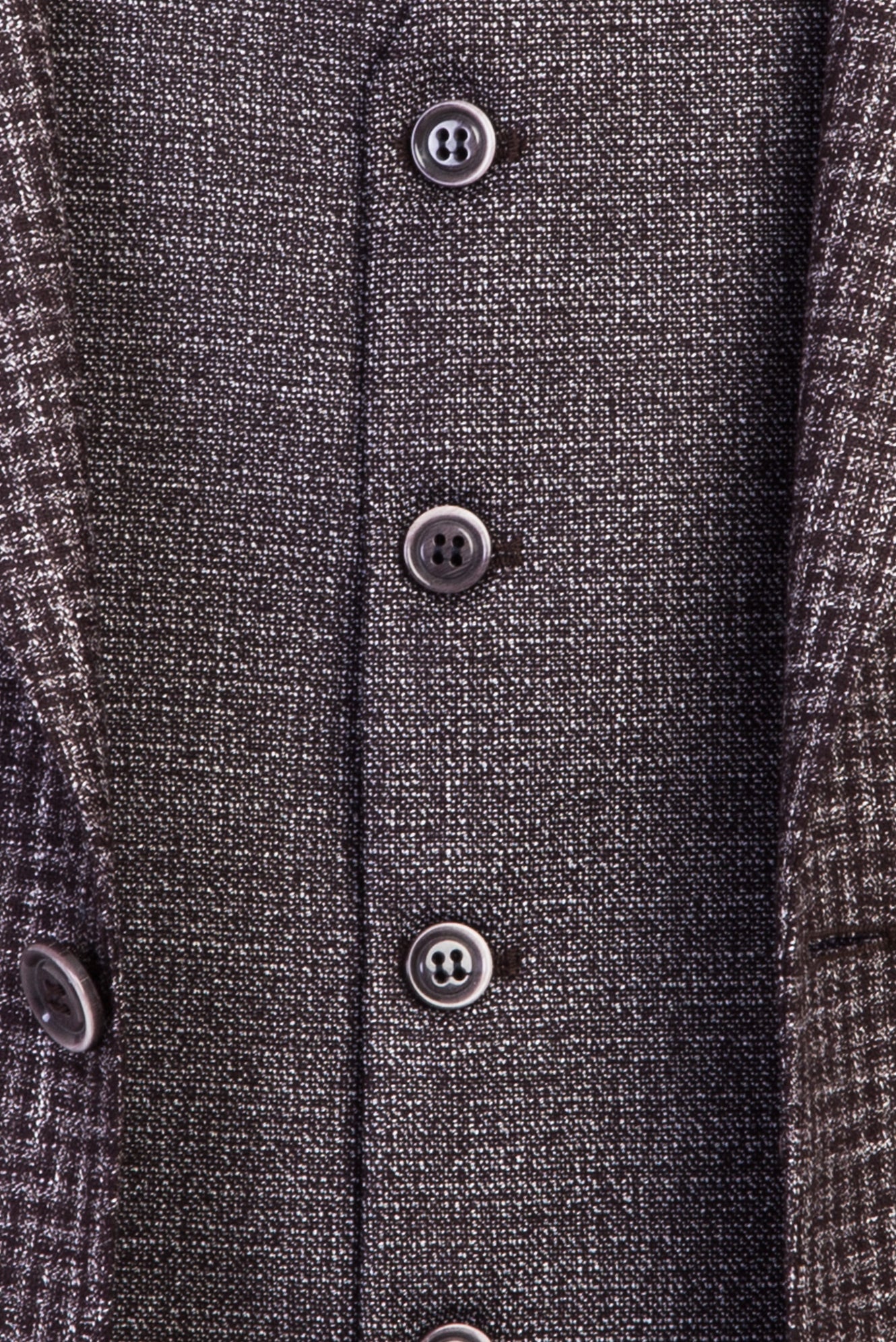 Koyu Kahve 7 Drop Slim Fit Dar Kesim Yelekli Kombinli Keten Takım Elbise - Image 6