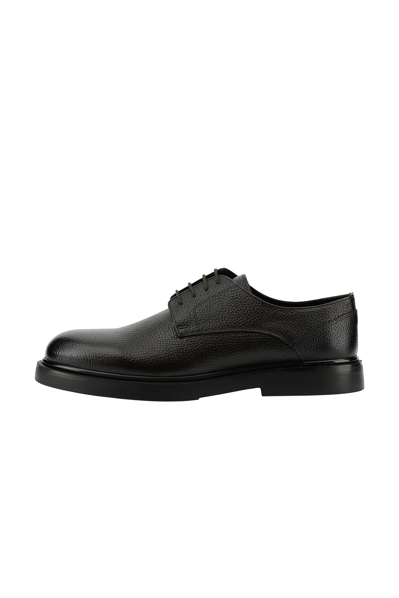 Koyu Kahve Smart Casual Deri Ayakkabı - Image 2
