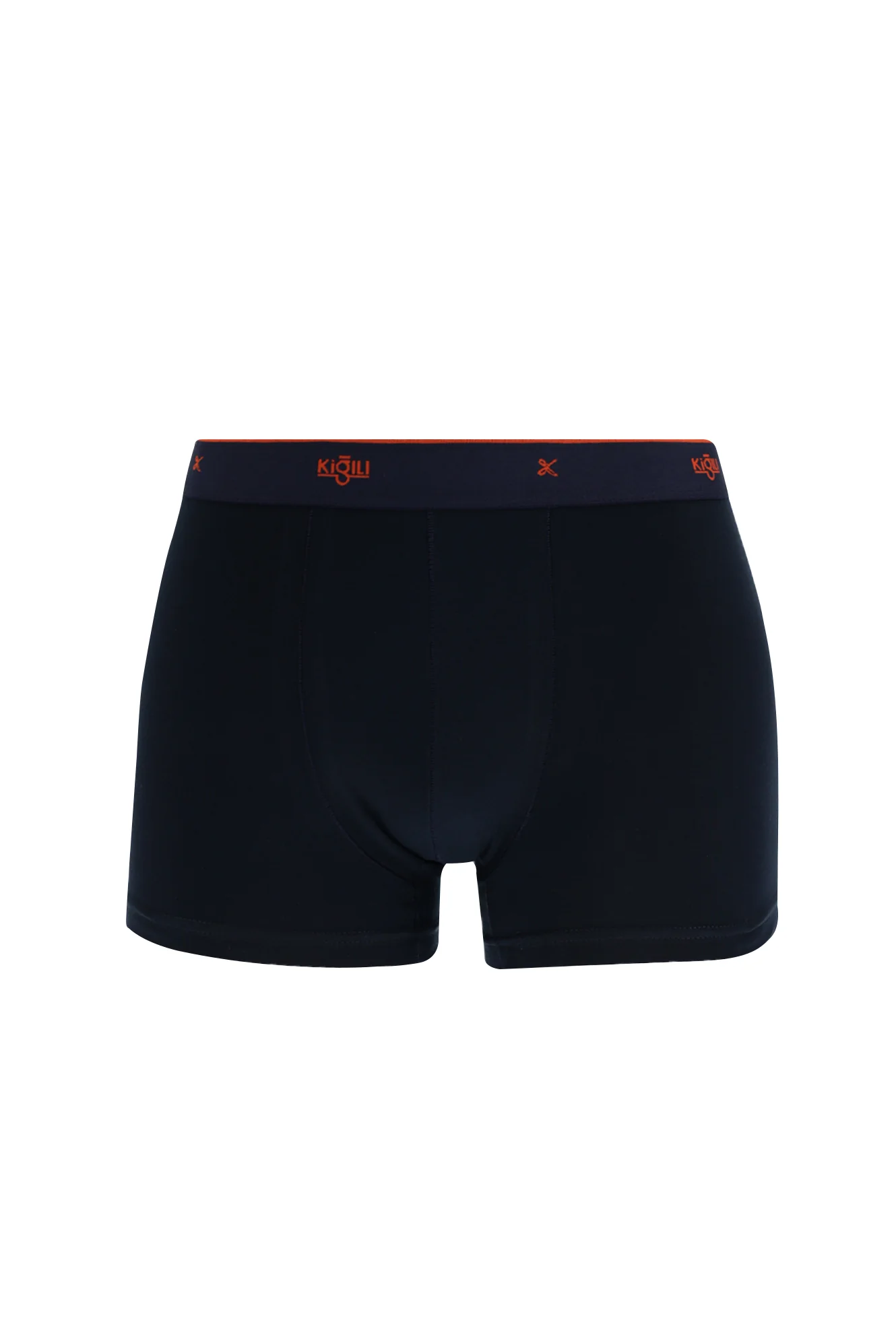 Koyu Lacivert 2'li Desenli Pamuklu Boxer Seti - Image 2