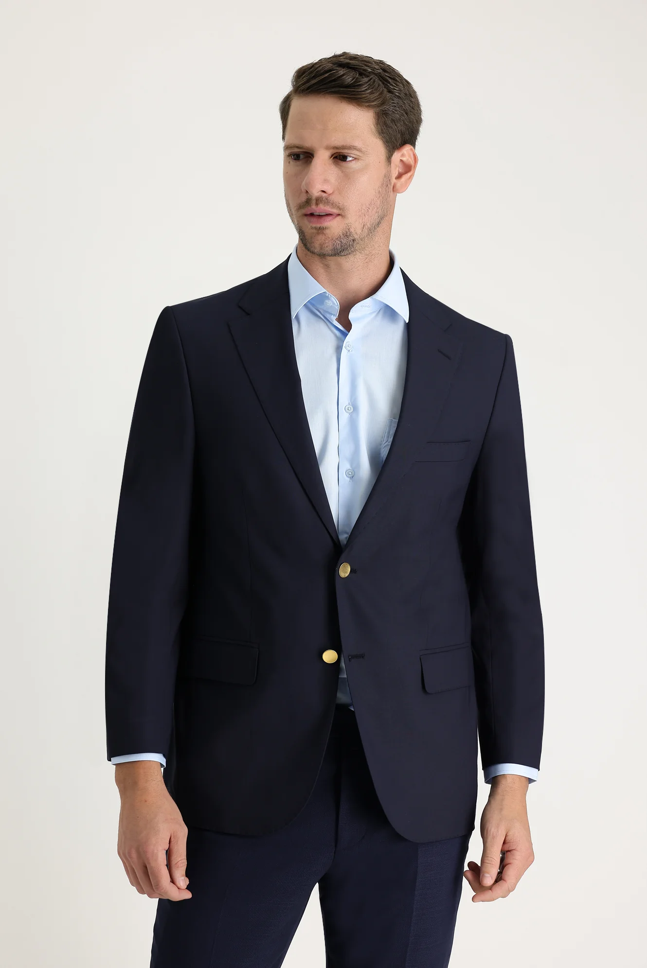 Koyu Lacivert 6 Drop Regular Fit Standart Kesim AK BLAZER CEKET - Image 2