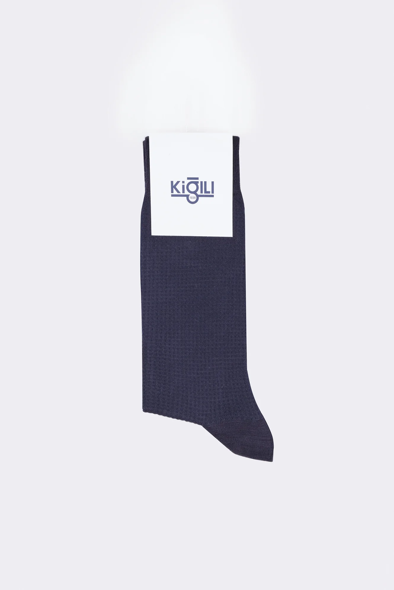 Koyu Lacivert Bambu Desenli Çorap
