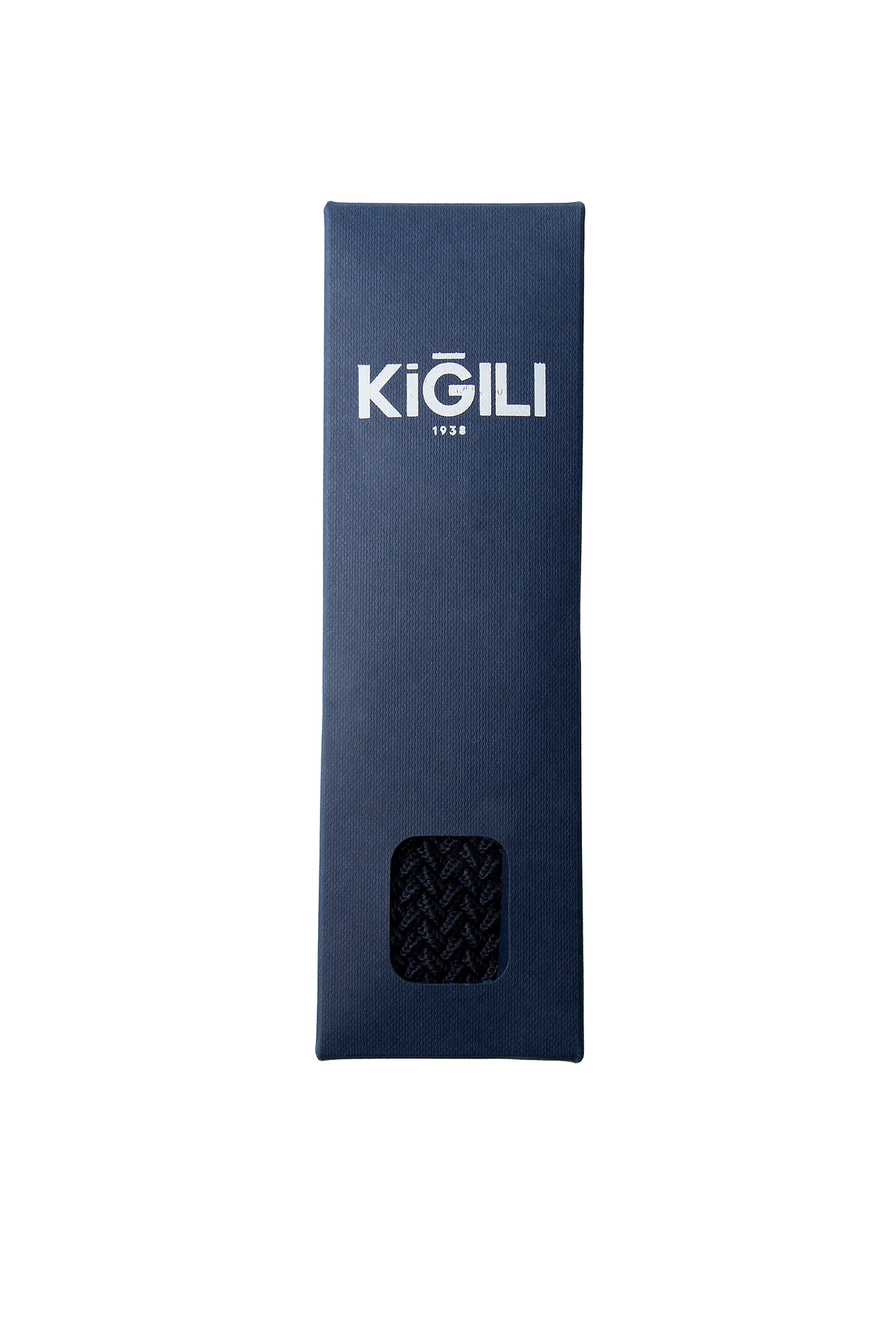 Koyu Lacivert Hediye Kutulu Spor Likralı Elastik Örgü Kemer - Image 4