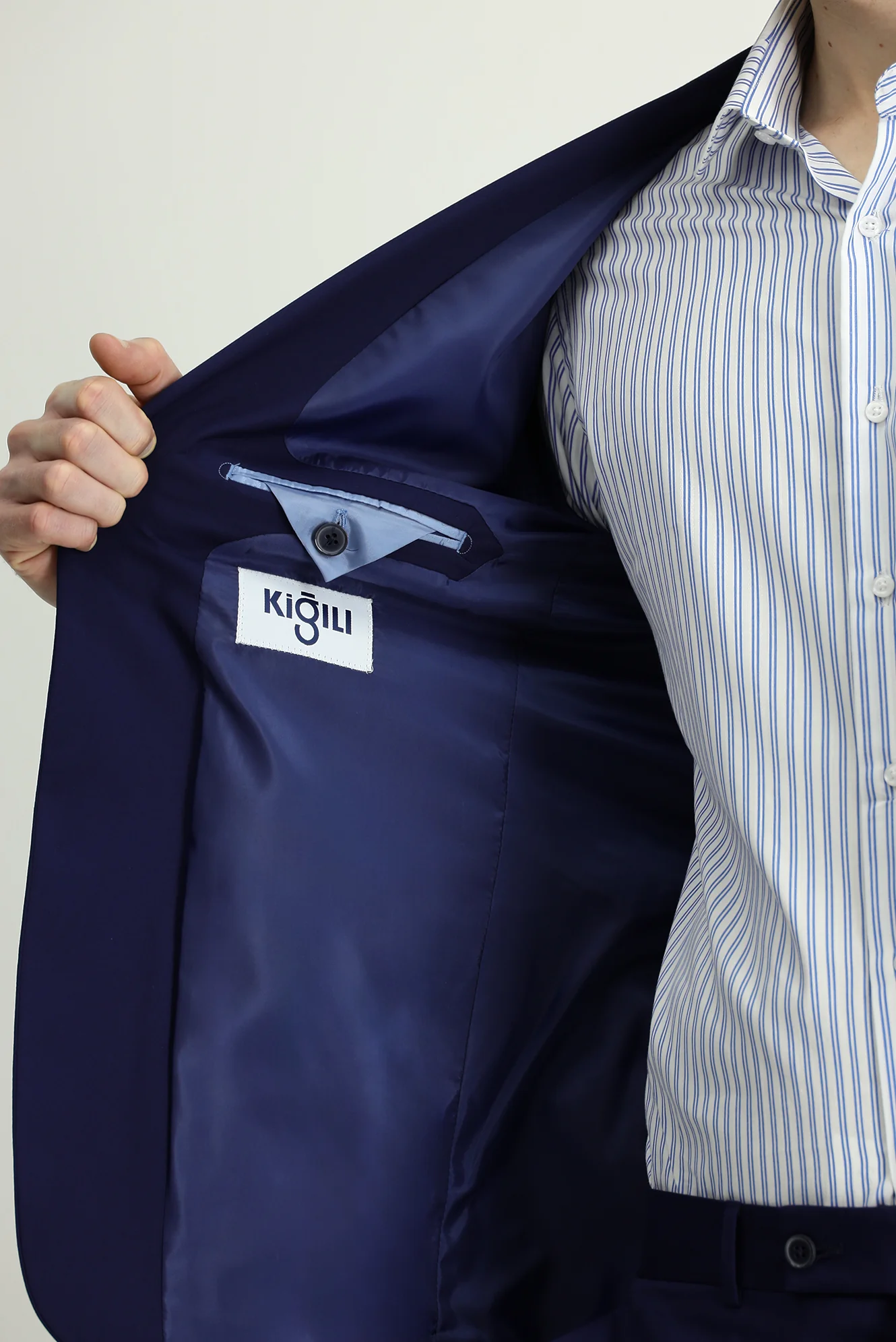 Koyu Lacivert 7 Drop Super Slim Fit Eksra Dar Kesim Takım Elbise - Image 6