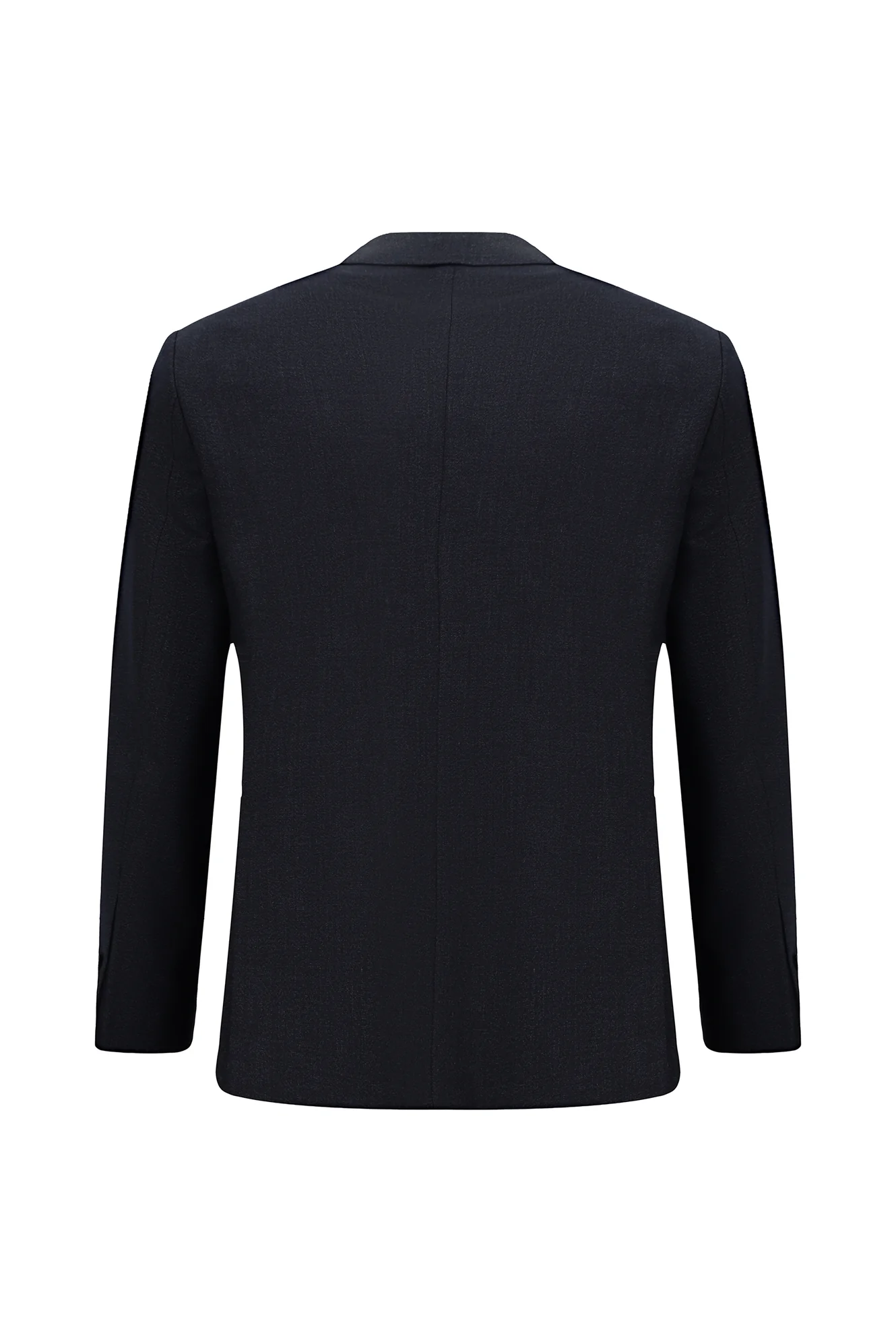 Koyu Lacivert 6 Drop Regular Fit Standart Kesim Desenli Takım Elbise - Image 3