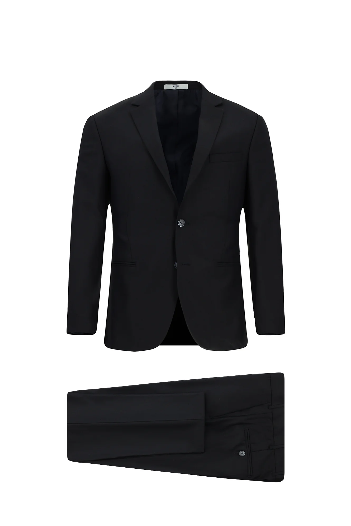 Koyu Lacivert 7 Drop Super Slim Fit Eksra Dar Kesim Desenli Takım Elbise