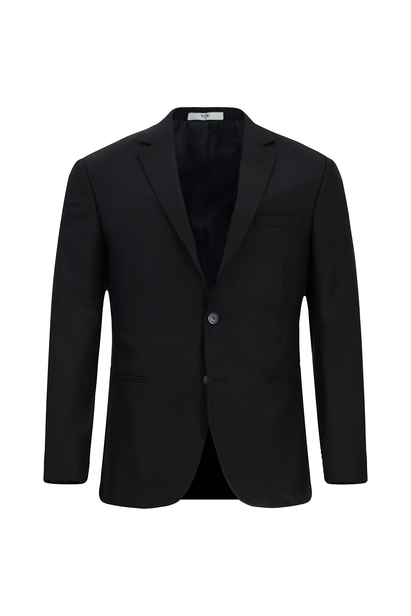 Koyu Lacivert 7 Drop Super Slim Fit Eksra Dar Kesim Desenli Takım Elbise - Image 2