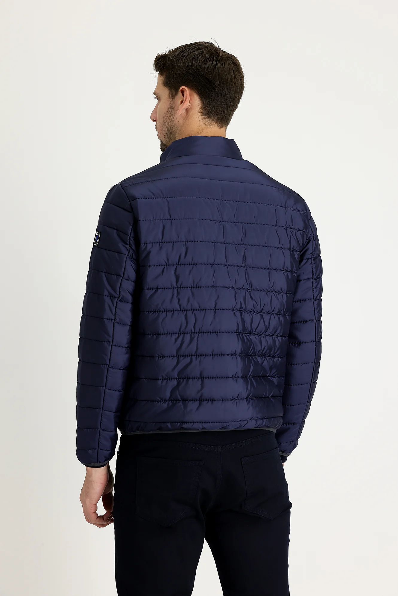 Koyu Lacivert Kapitone Spor Mont - Image 3