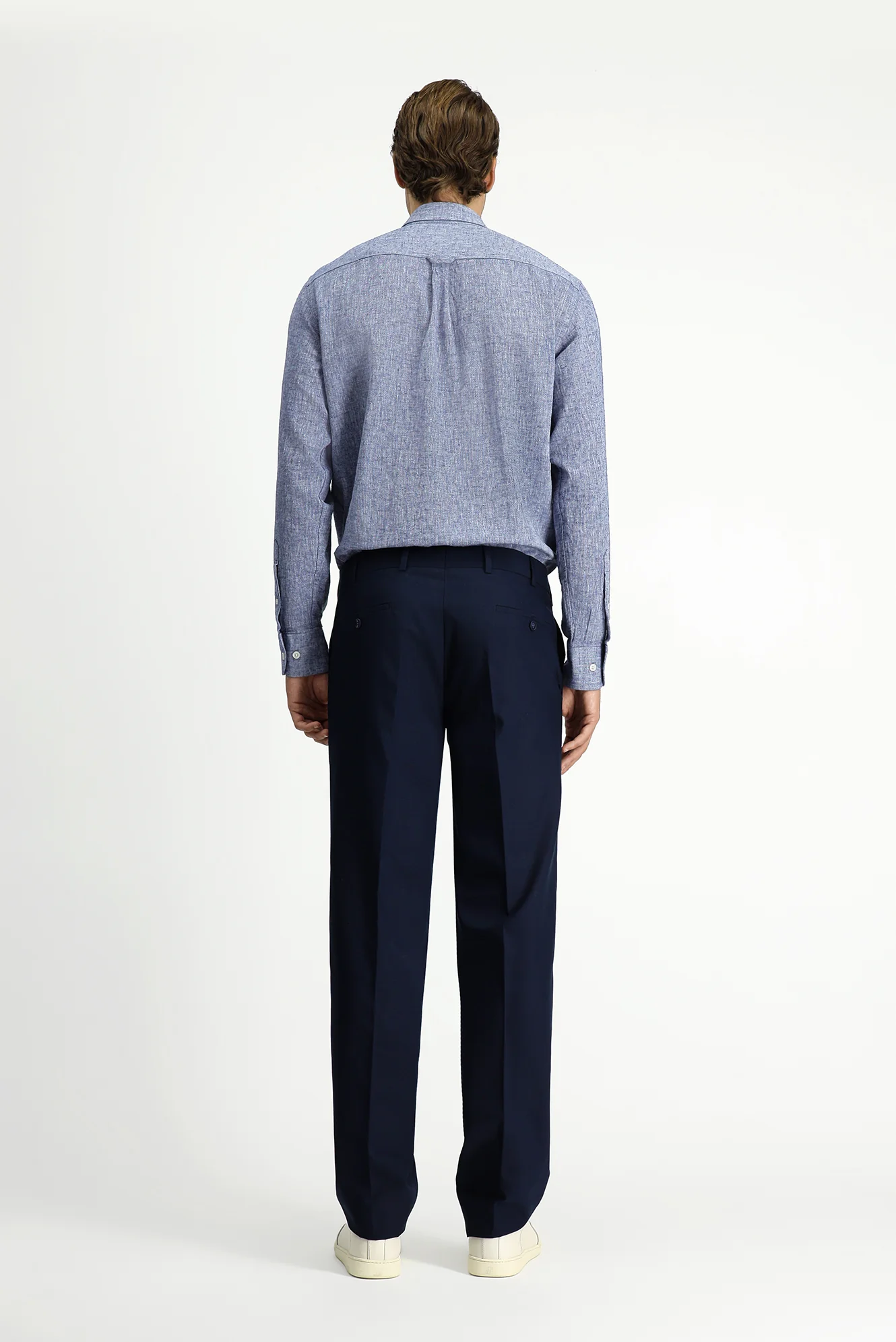 Koyu Lacivert 4 Drop Relaxed Fit Rahat Kesim Klasik Pantolon - Image 5