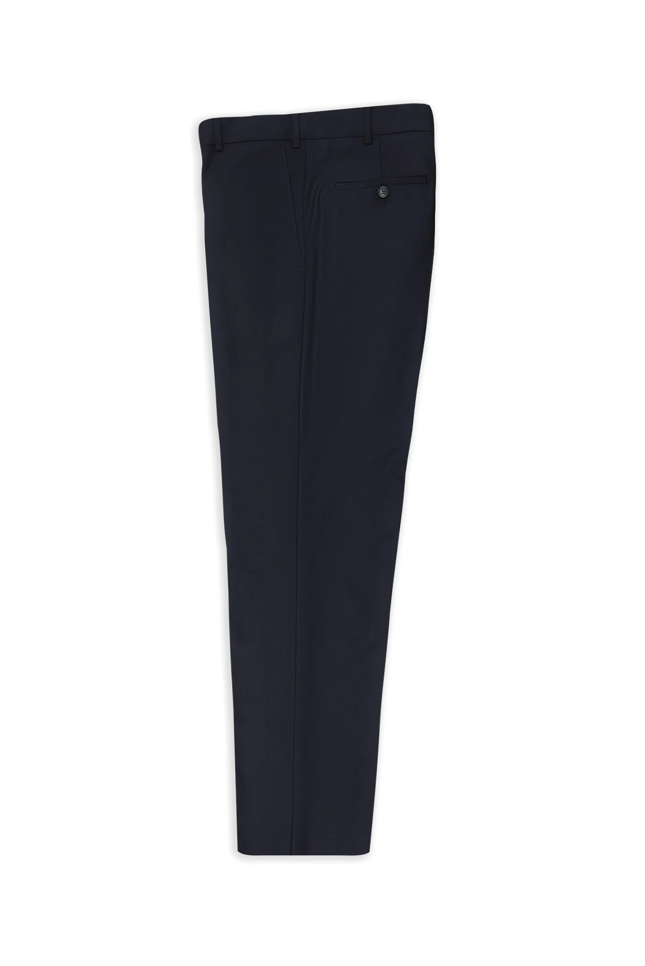 Koyu Lacivert 4 Drop Relaxed Fit Rahat Kesim Likralı Klasik Kumaş Pantolon