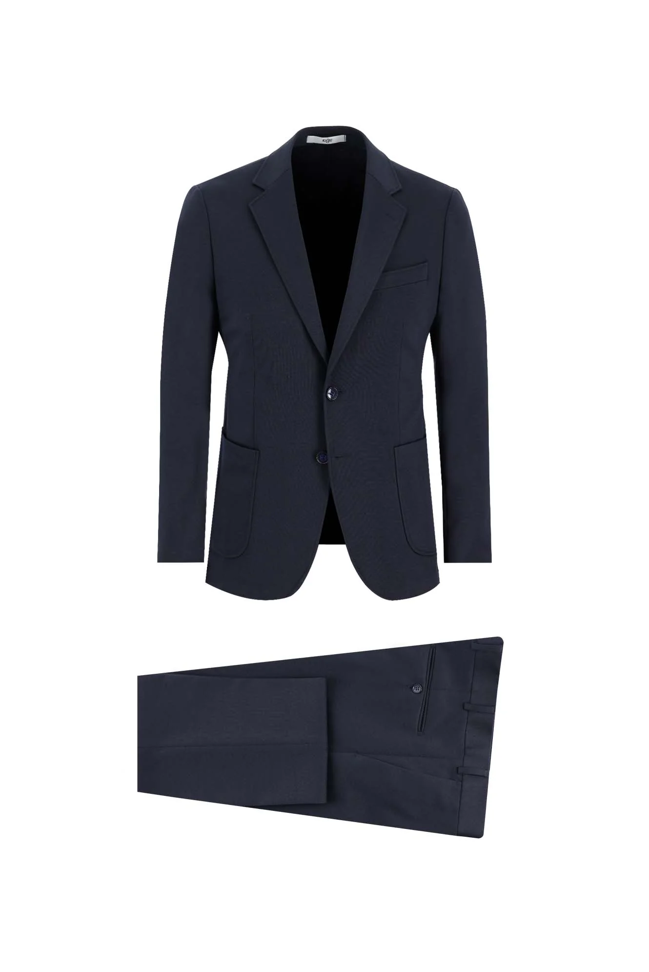 Koyu Lacivert 7 Drop Slim Fit Dar Kesim Takım Elbise